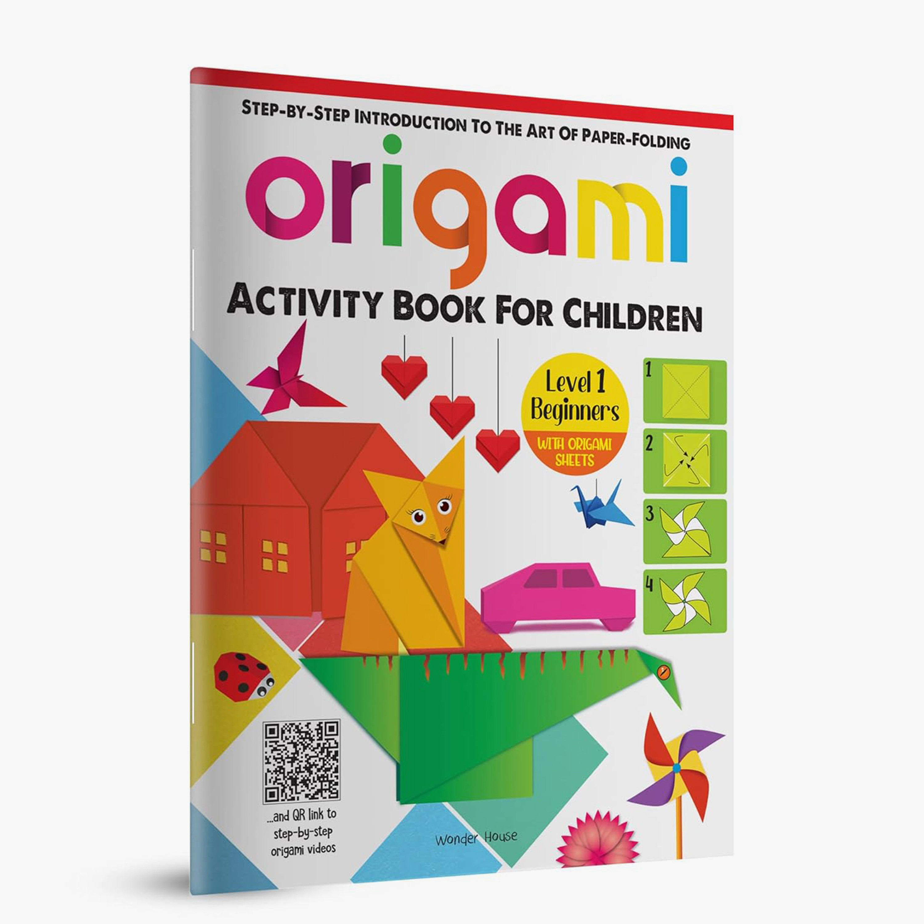 مقدمة خطوة بخطوة عن الأوريغامي لفن طي الورق - كتب وندر هاوس-books-english-childrenbooks-image-1