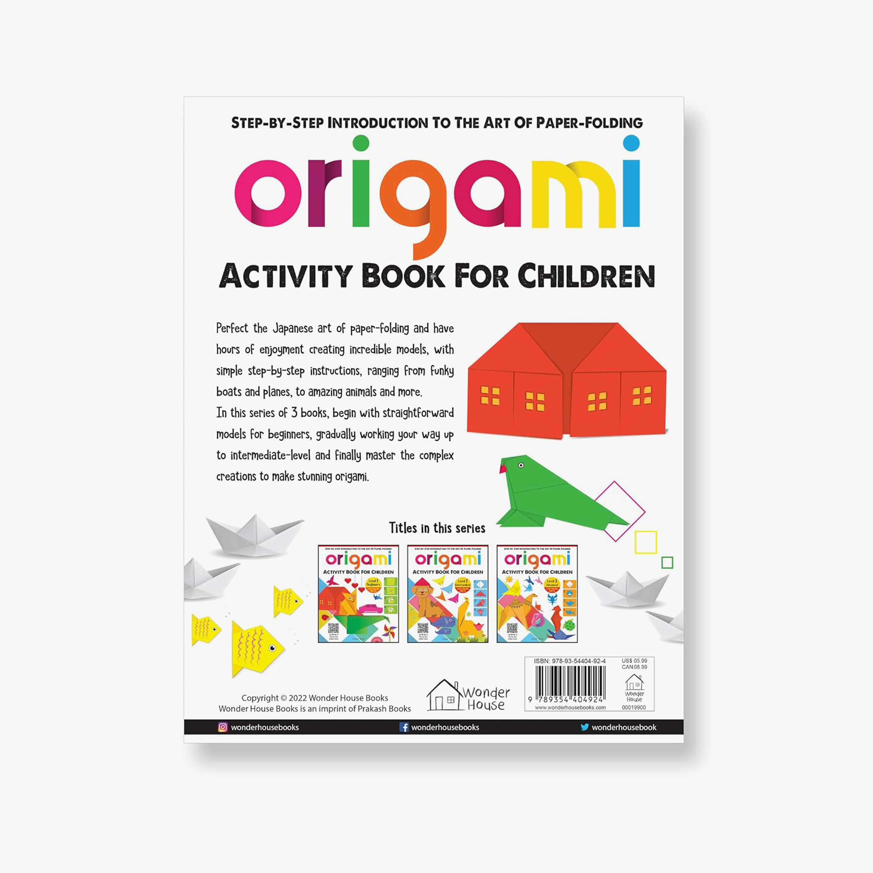 مقدمة خطوة بخطوة عن الأوريغامي لفن طي الورق - كتب وندر هاوس-books-english-childrenbooks-image-2