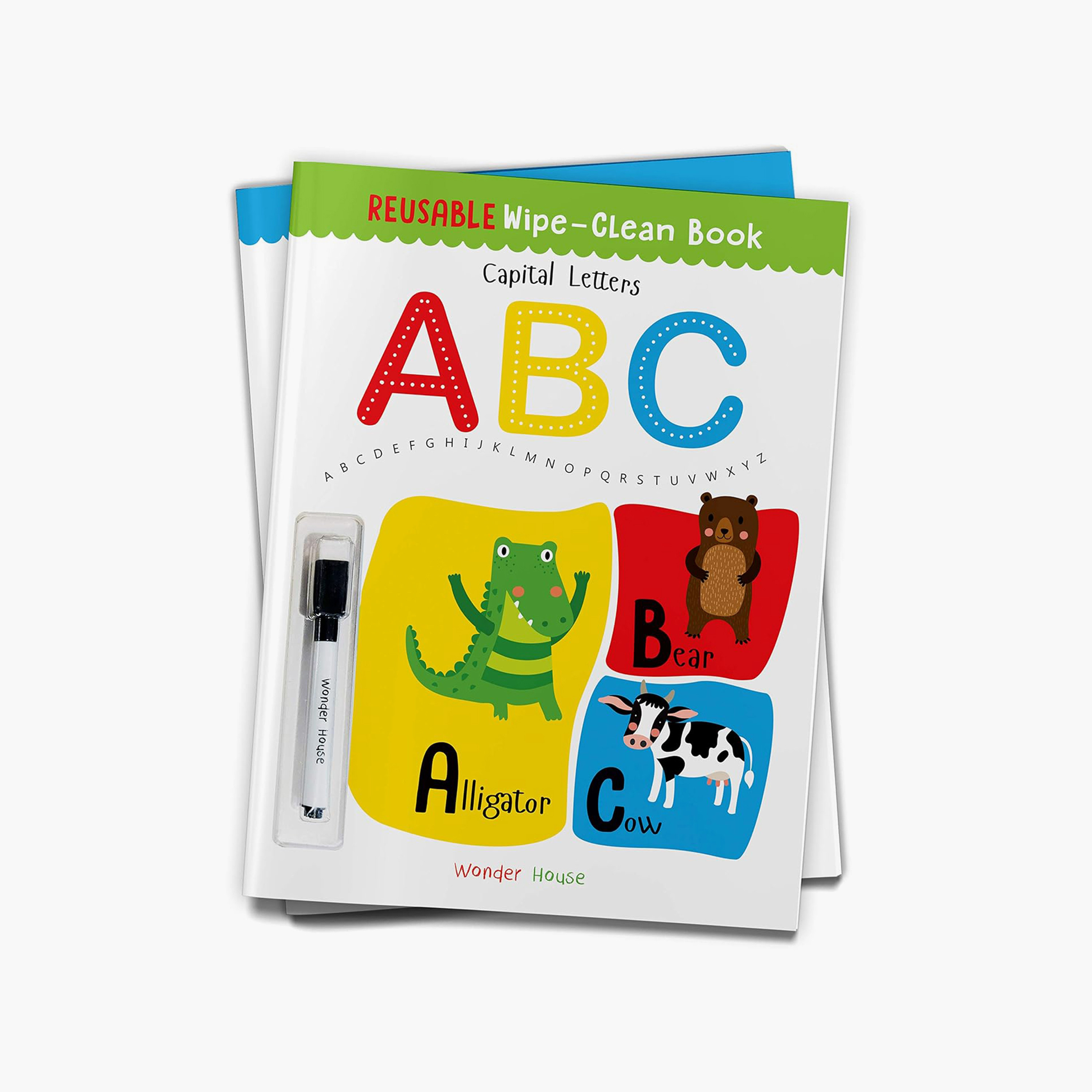 Buy Reusable Wipe and Clean Book Capital Letters Write and Practice ...