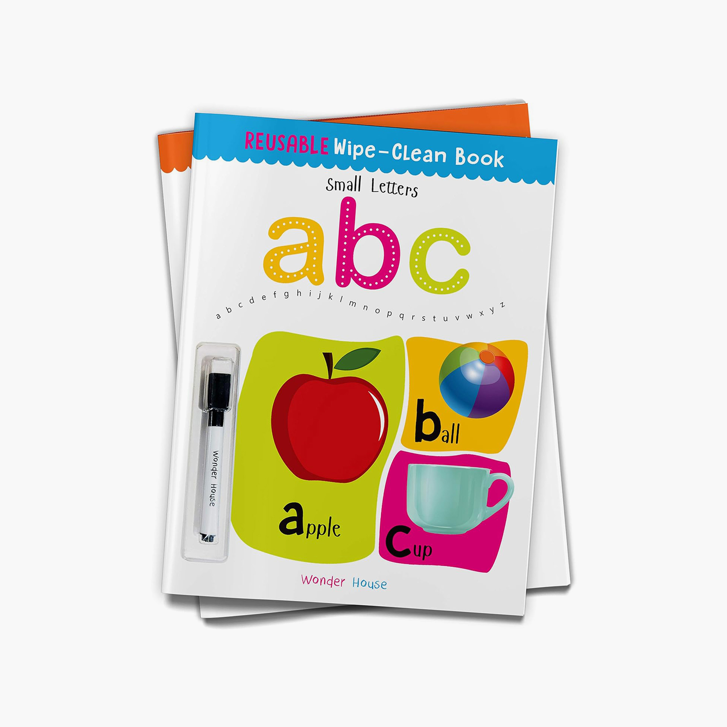 Reusable Wipe and Clean Book Small Letters Write and Practice Small Letters - Wonder House Books-books-english-childrenbooks-image-1