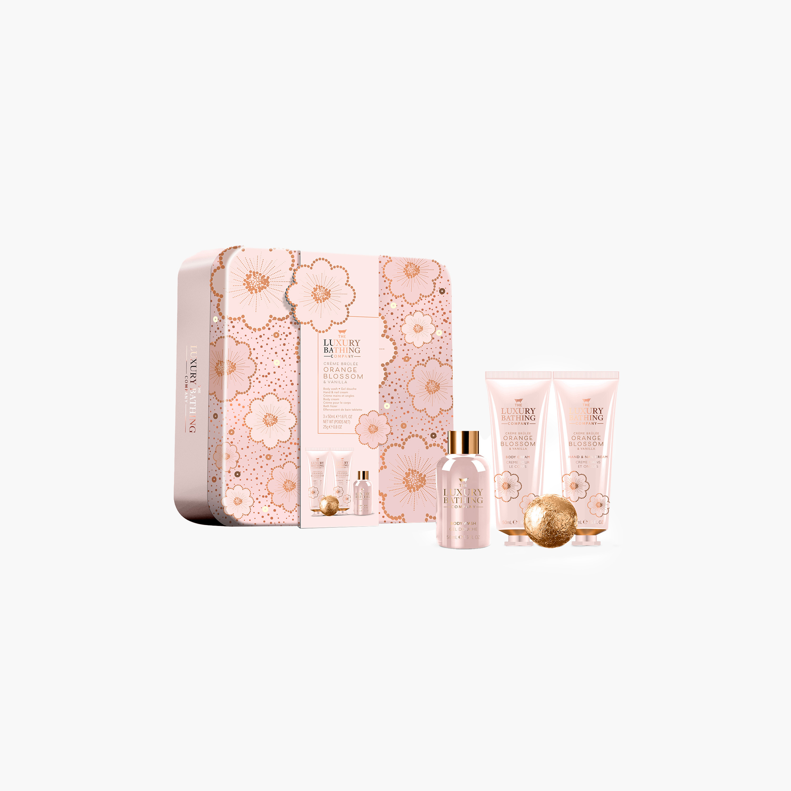 طقم إهداء زهرة البرتقال 4 قطع من لاكشيري باثينج كومباني-beautyandpersonalcare-bathandbody-giftsets-image-1
