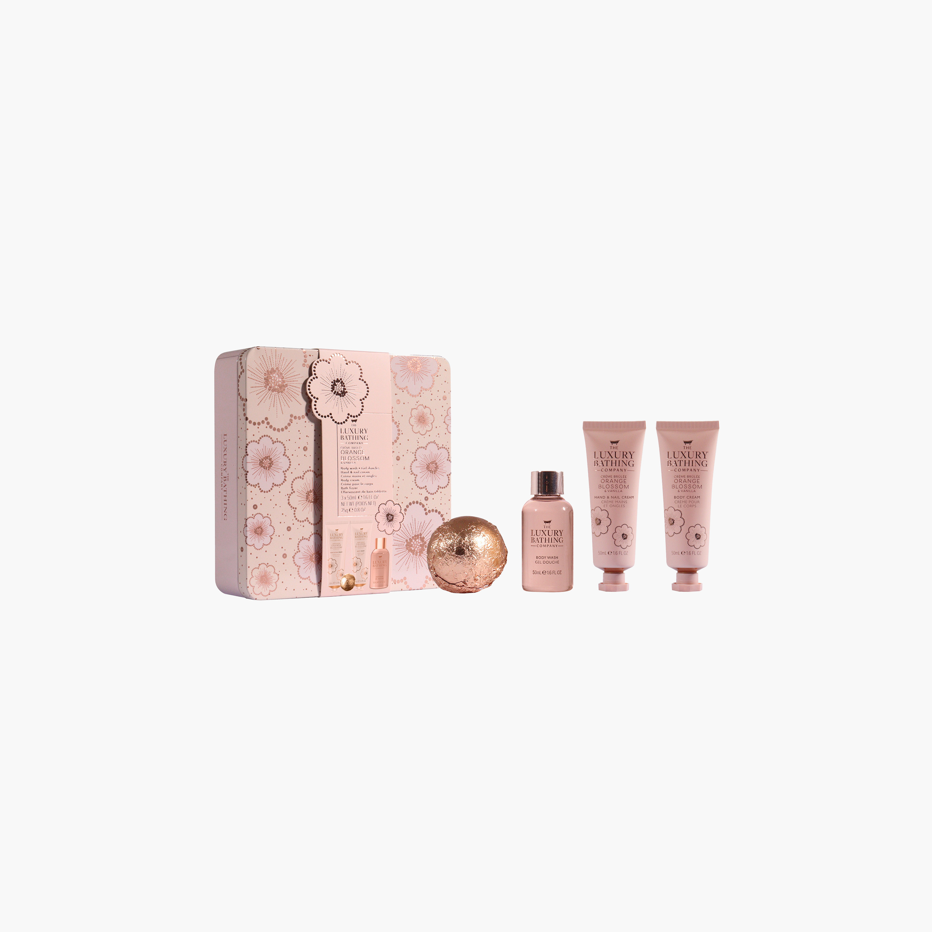 طقم إهداء زهرة البرتقال 4 قطع من لاكشيري باثينج كومباني-beautyandpersonalcare-bathandbody-giftsets-image-3