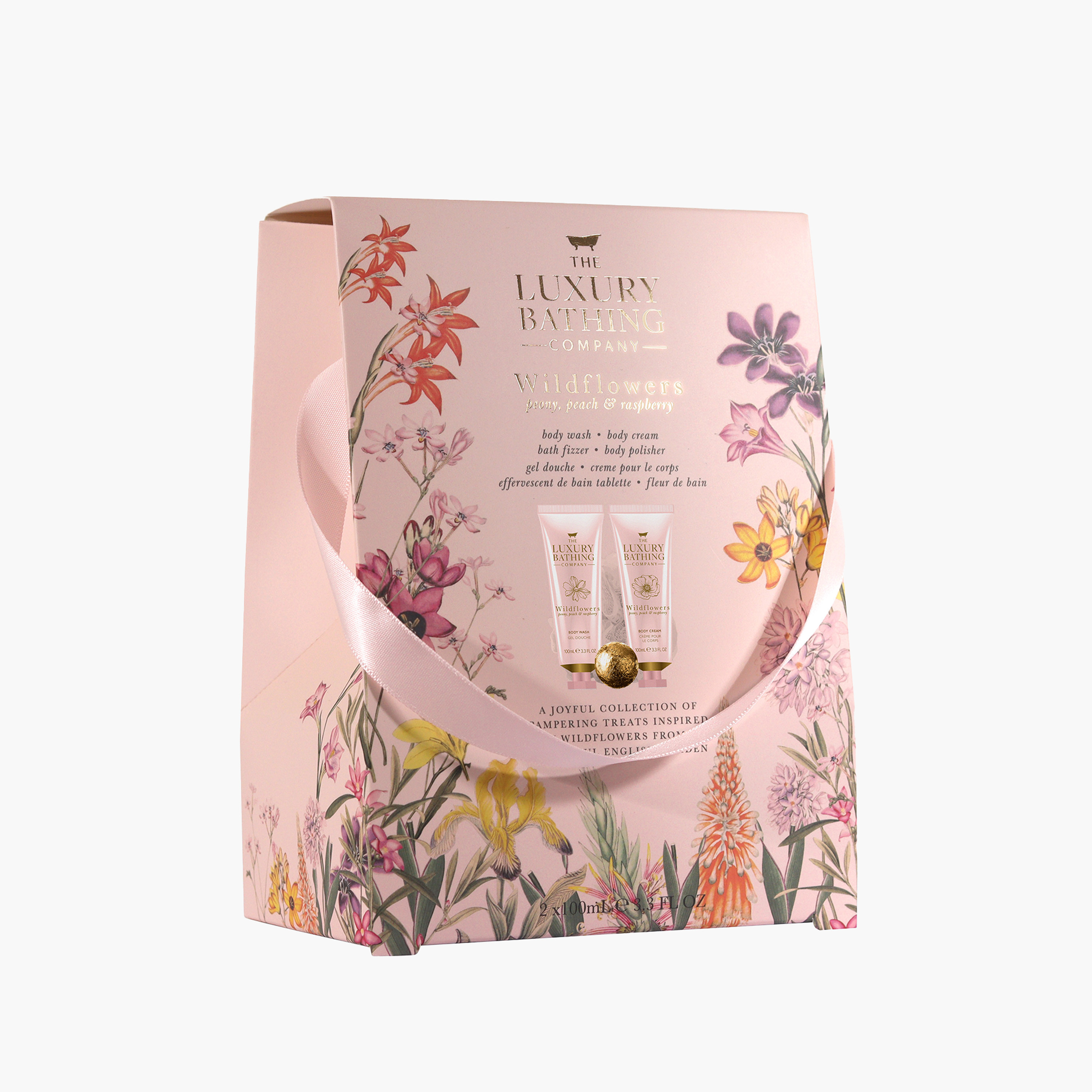 مجموعة هدايا استحمام برائحة الزهور البرية 4 قطع من لكجري باثينج كومباني-beautyandpersonalcare-bathandbody-giftsets-image-2