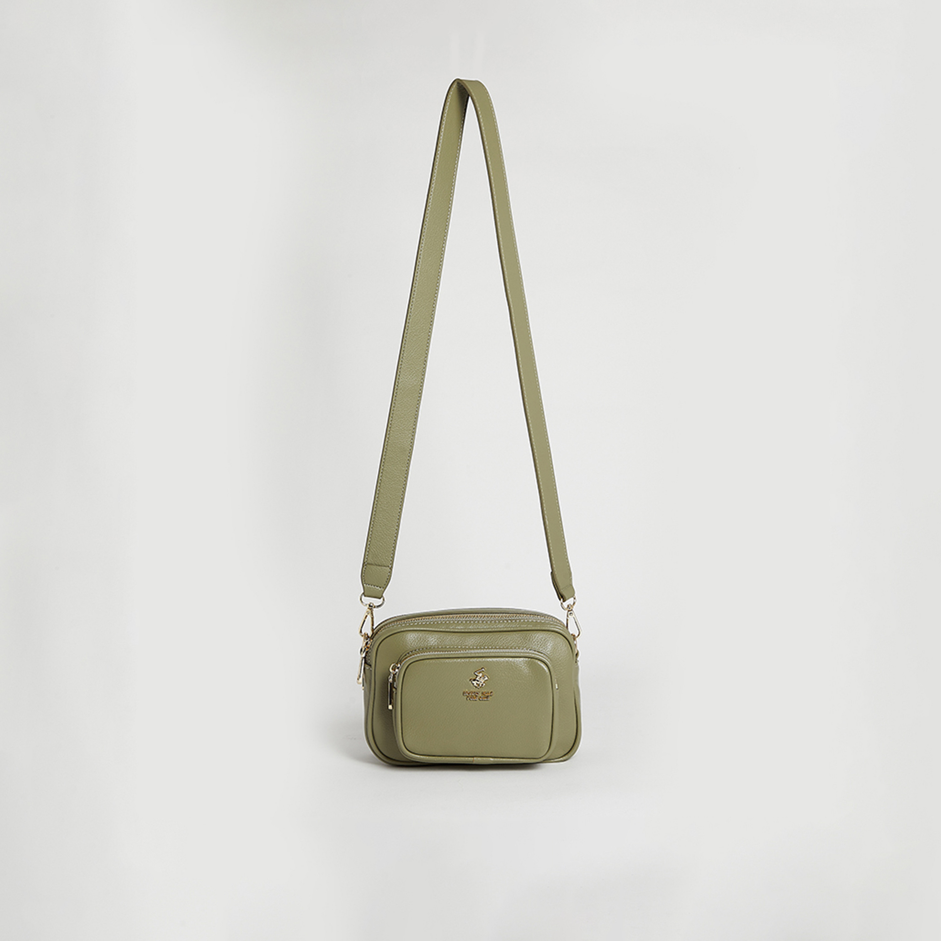 Beverly Hills Polo Club Sling Bag with Zipper and Detachable Strap-women-bagsandwallets-handbags-image-4