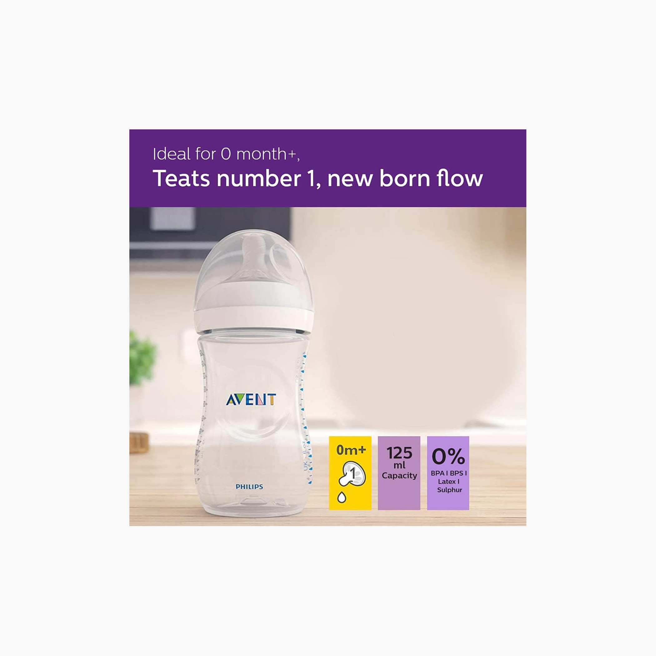 Philips Avent Natural Feeding Bottle - 125 ml-baby-feeding-feedingbottles-bottlesandteats-image-6