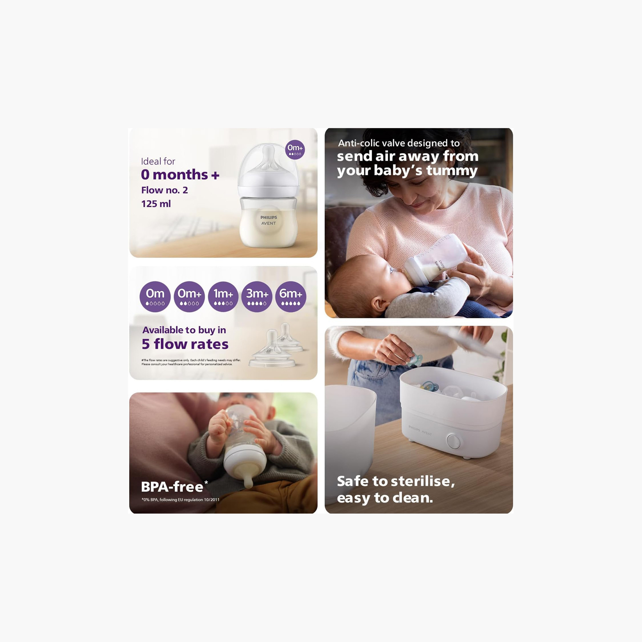 Philips Avent 2-Piece Natural Feeding Bottle Set - 125 ml-baby-feeding-feedingbottles-bottlesandteats-image-5