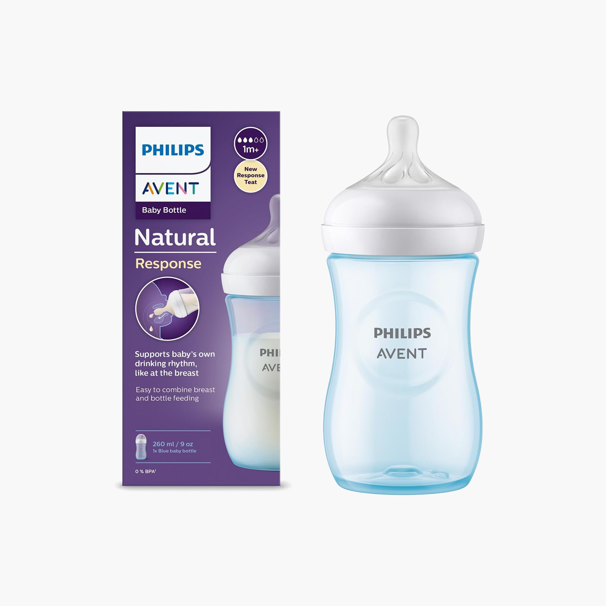 رضّاعة ناتشورال من فيليبس أفينت - 260 مل-baby-feeding-feedingbottles-bottlesandteats-image-8