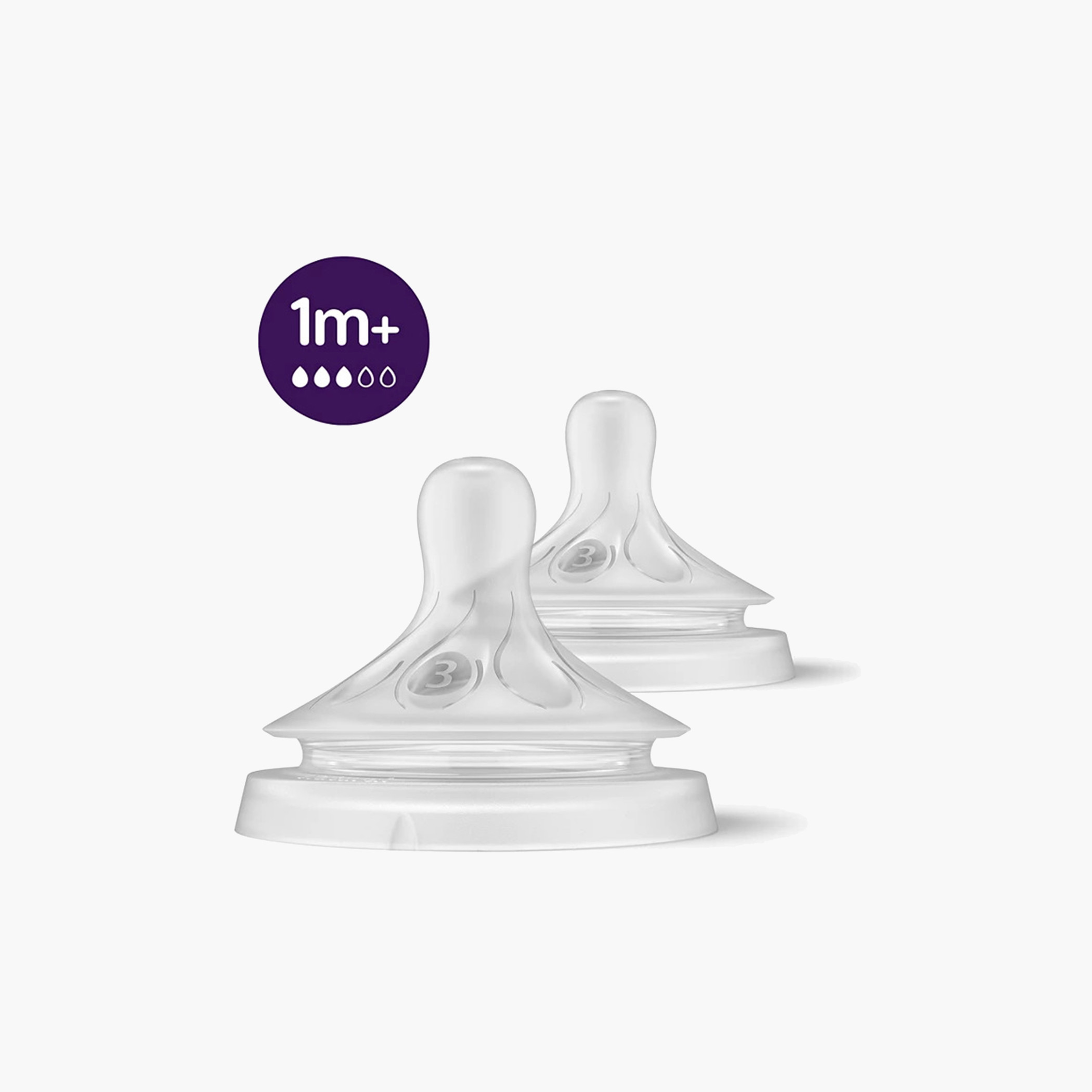 Philips Avent Natural 3.0 Feeding Teats - Set of 2-baby-feeding-feedingbottles-bottlesandteats-image-1