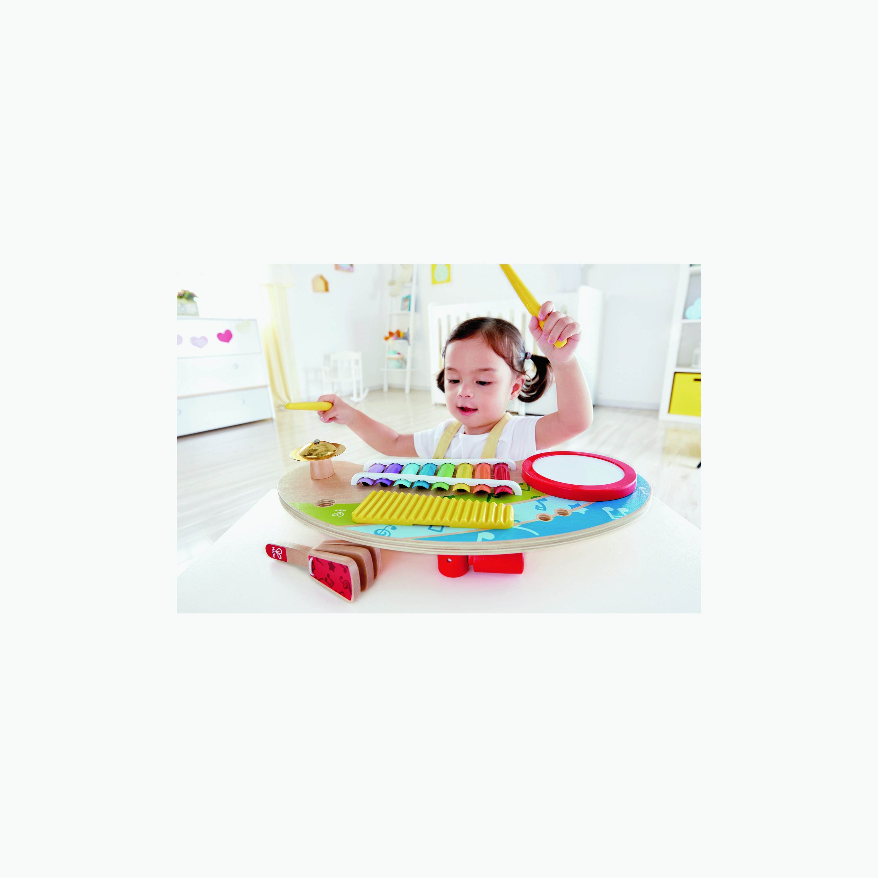 Hape 5-in-1 Mighty Mini Band Musical Wooden Instrument Set-toys-babyandtoddlertoys-lightsandmusicaltoys-image-5