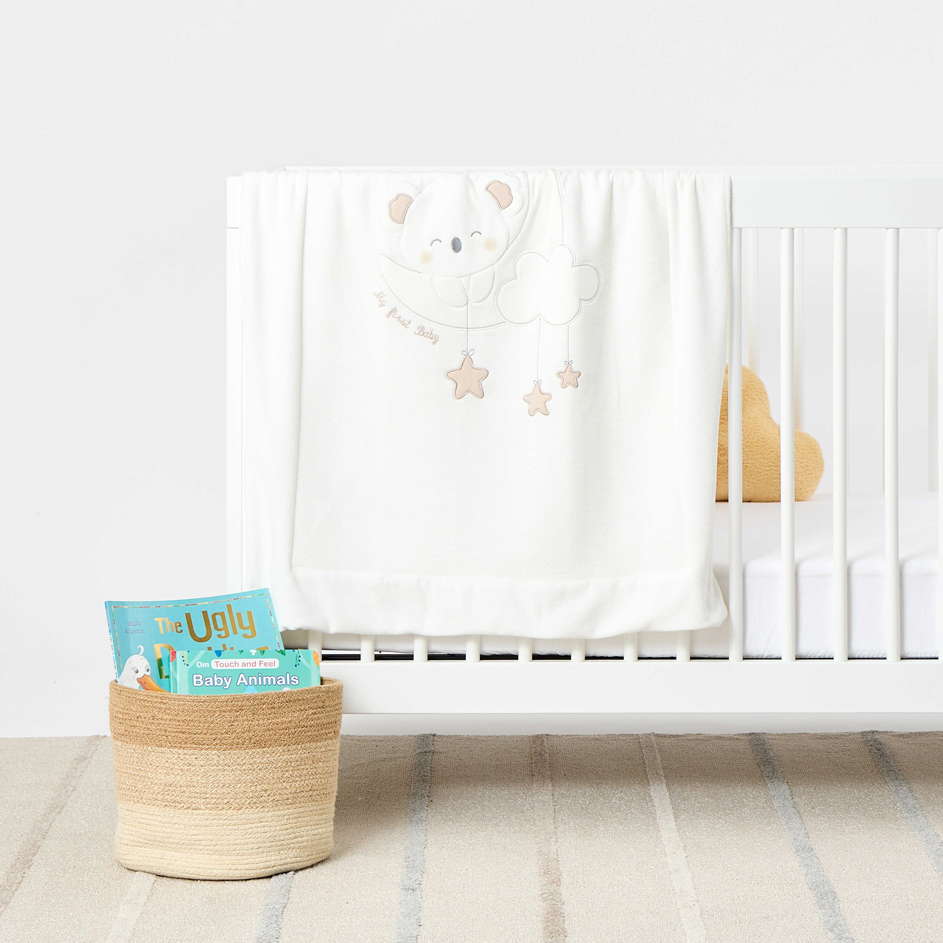 Juniors Embroidered Raschel Blanket - 76x100 cm-baby-nursery-blanketsandswaddles-receivingblankets-image-1