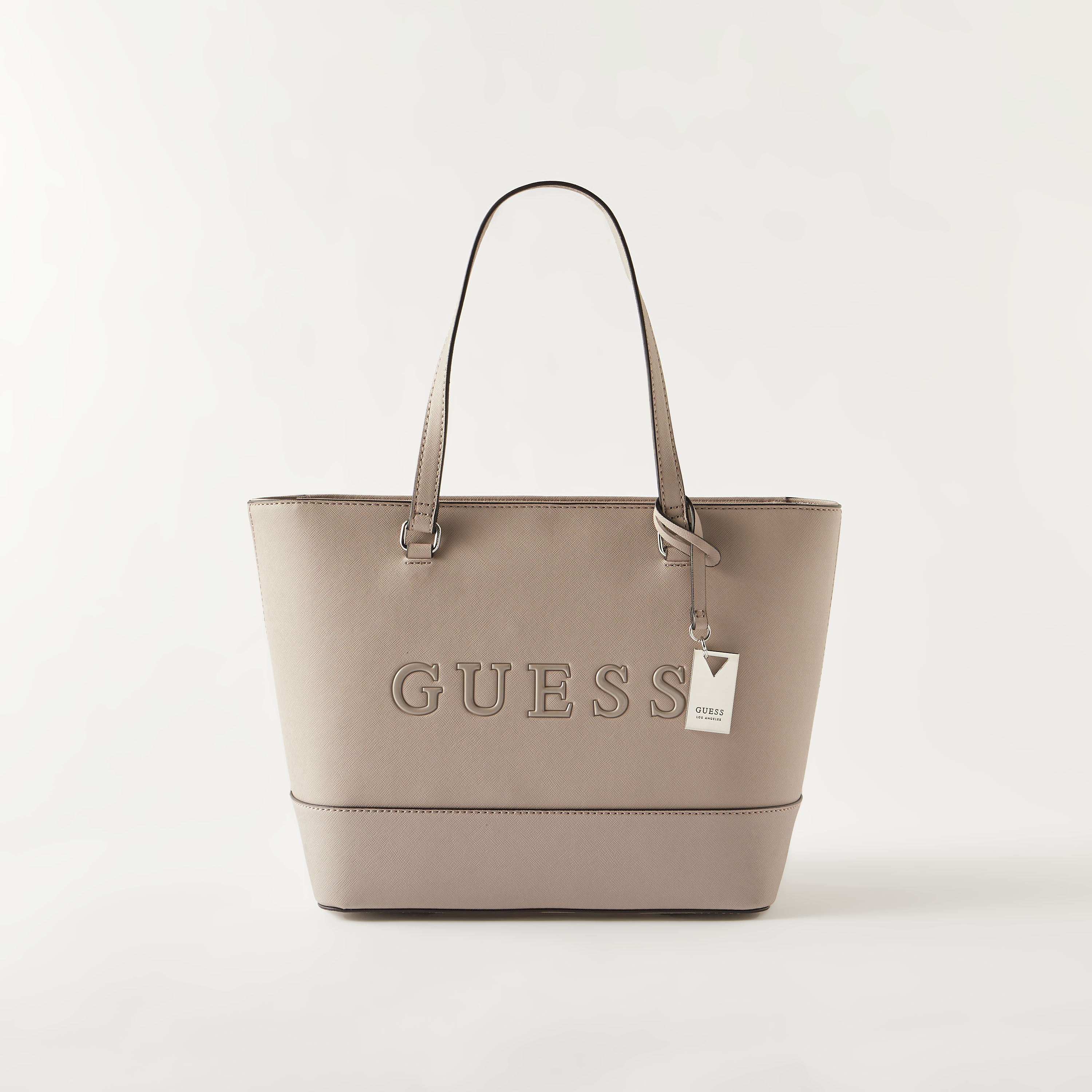 Buy Guess Artemis Carryall Embossed Tote Bag with Double Handle Splash UAE