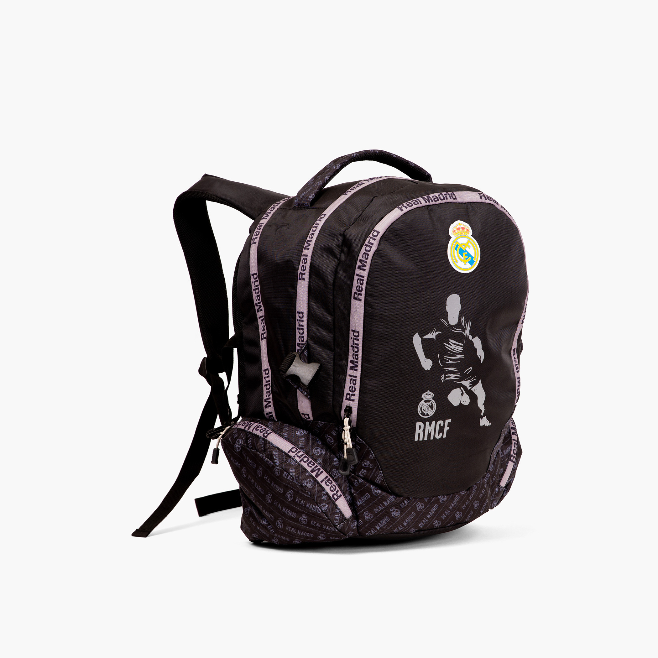 شنطة ظهر 18 بوصة بحمّالات قابلة للتعديل وطبعات  ريال مدريد- 28 × 13 × 45 سم-school-bagsandbackpacks-backpacks-image-2