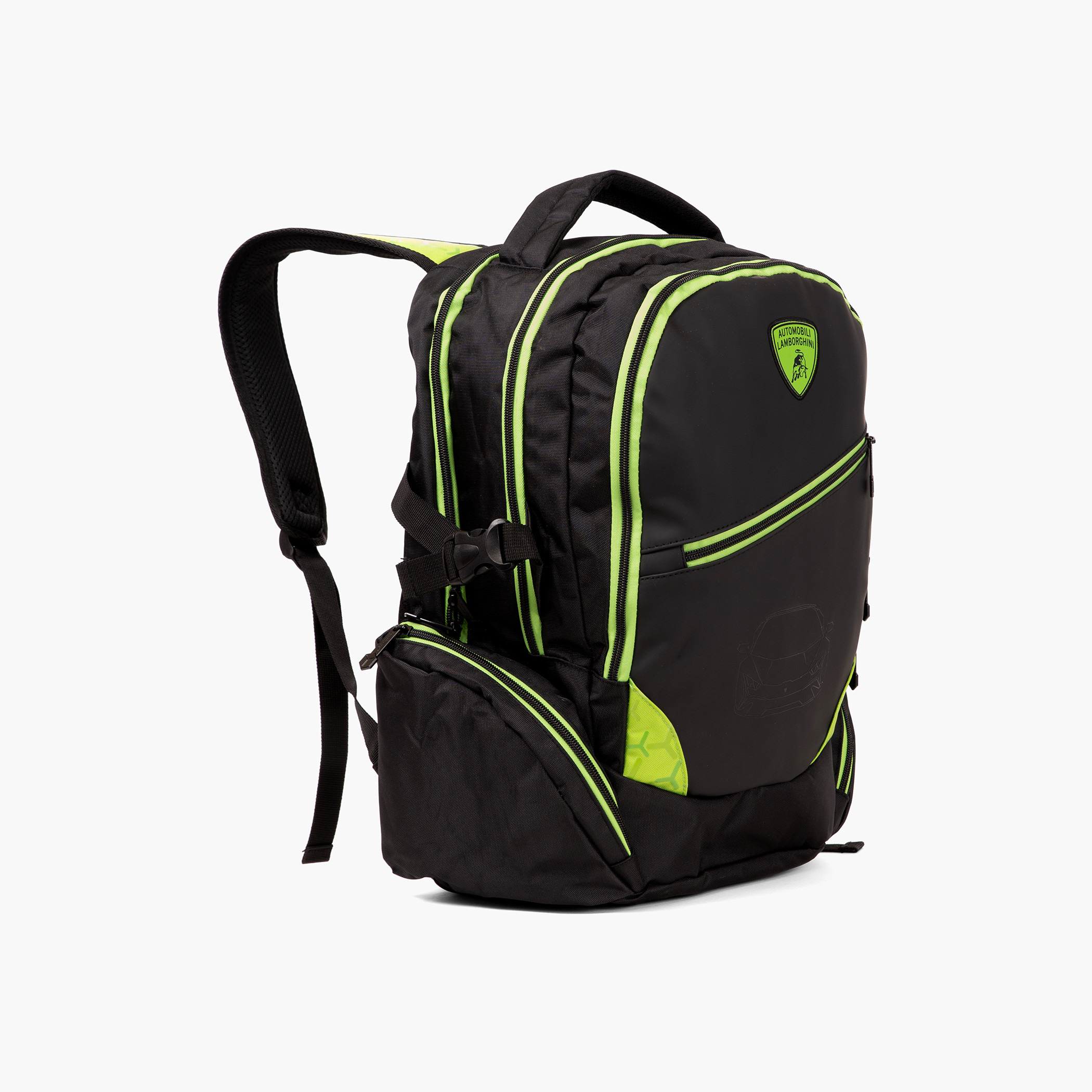 Lamborghini Printed 18-inch Backpack with Adjustable Shoulder Straps - 28x13x45 cms-school-bagsandbackpacks-backpacks-image-3