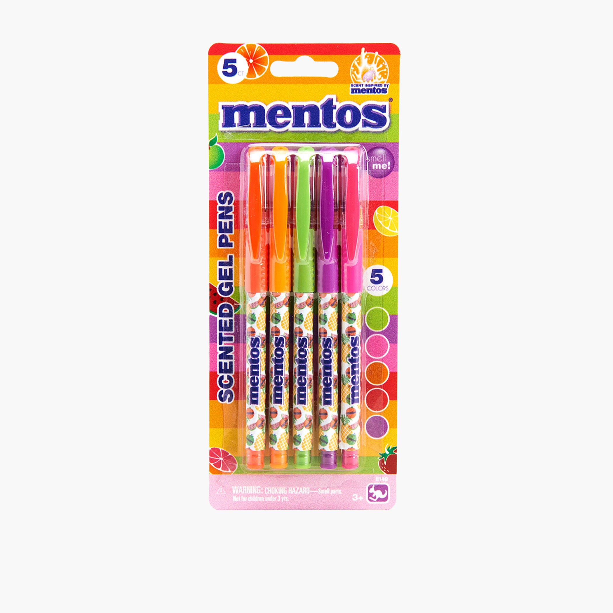 أقلام جل معطرة من مينتوس - مجموعة من 5 قطع-school-stationery-pensandpencils-image-1