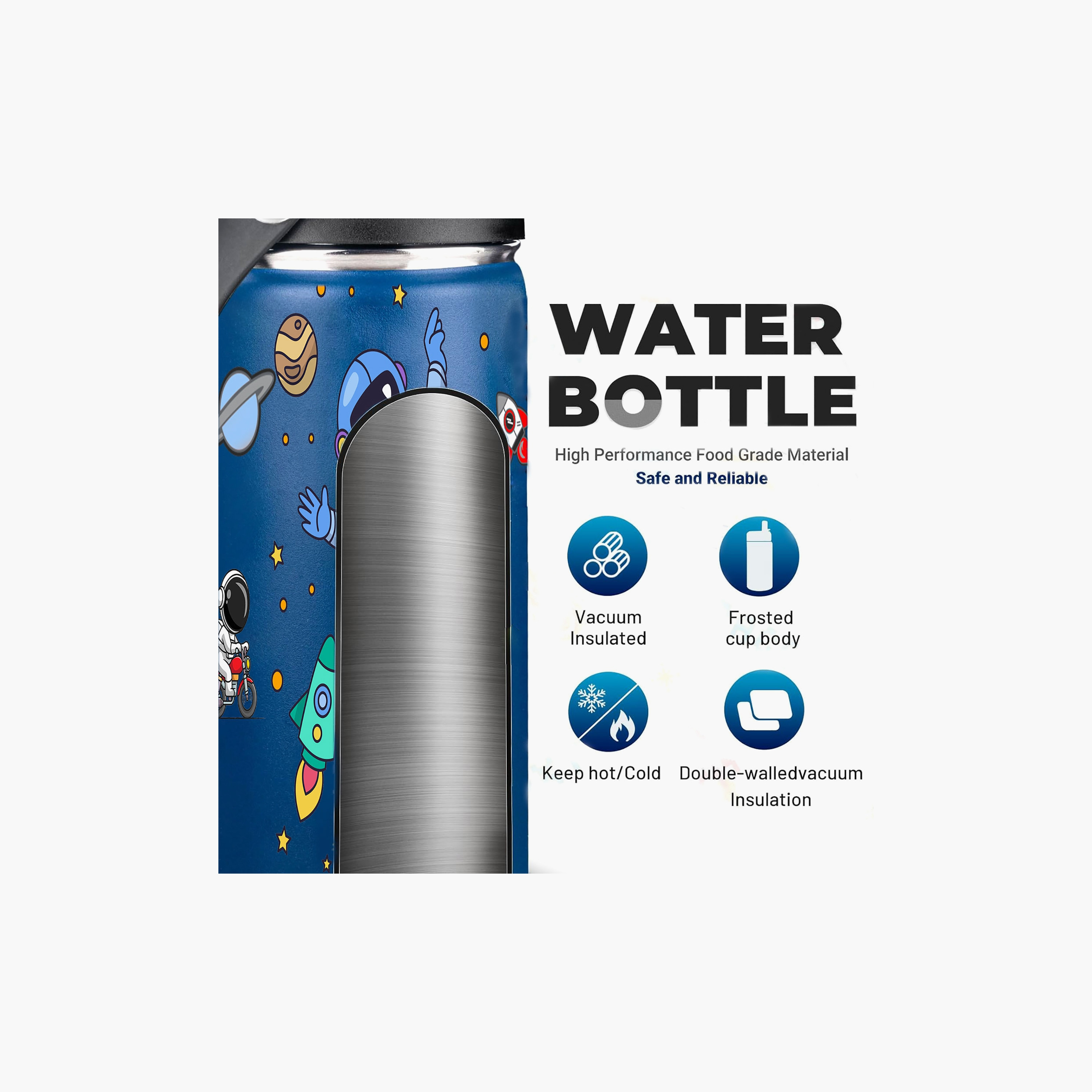 Snack Attack Insulated Water Bottle with Straw, Lid & Cleaning Brush - Astro - Blue - 500 ml-school-waterbottles-image-5