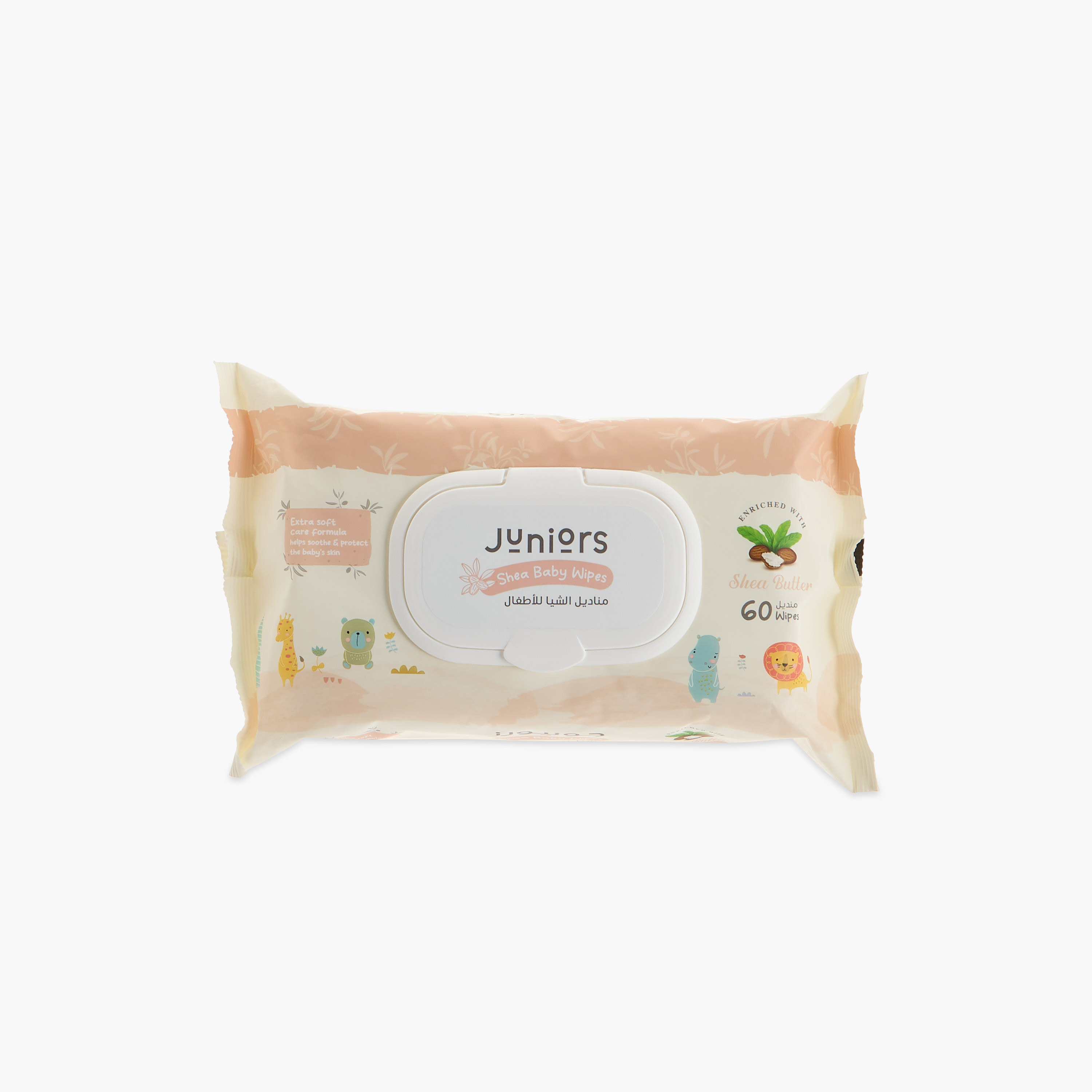 Juniors Shea Baby Wipes - 60 Sheets-CP_Promo_Code_Excluded-image-1