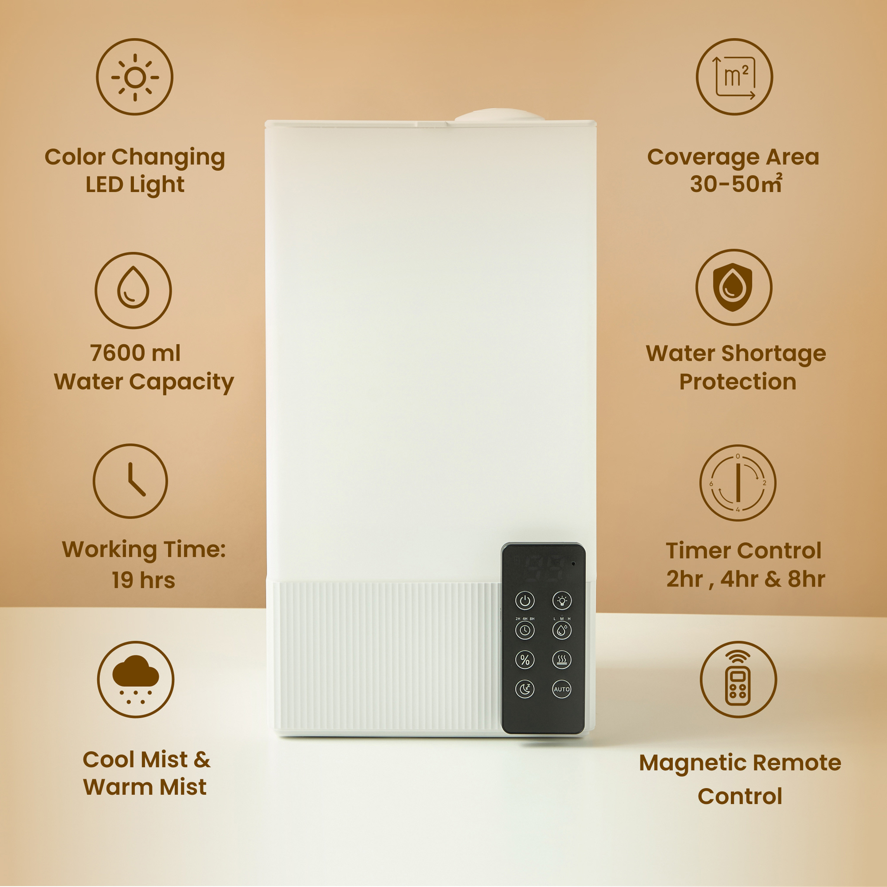 Serenity Aroma Humidifier with Remote - 7.6 L-household-homefragrance-airrevitalisersandhumidifiers-image-2