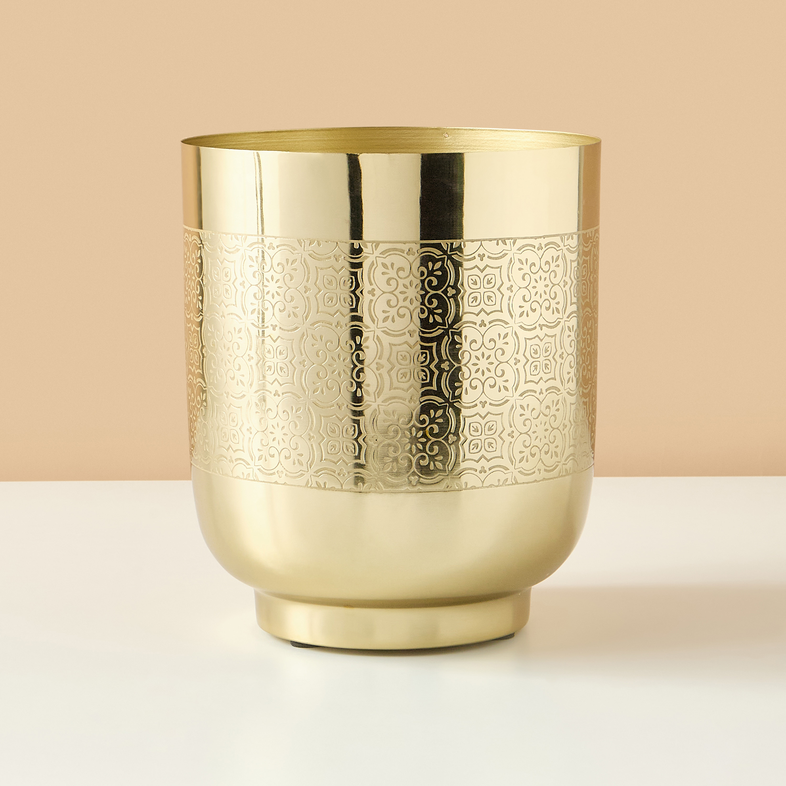Textured Elevated Metal Planter - 25 cms-household-gardenandoutdoor-trellisandstands-plantrisers-image-2