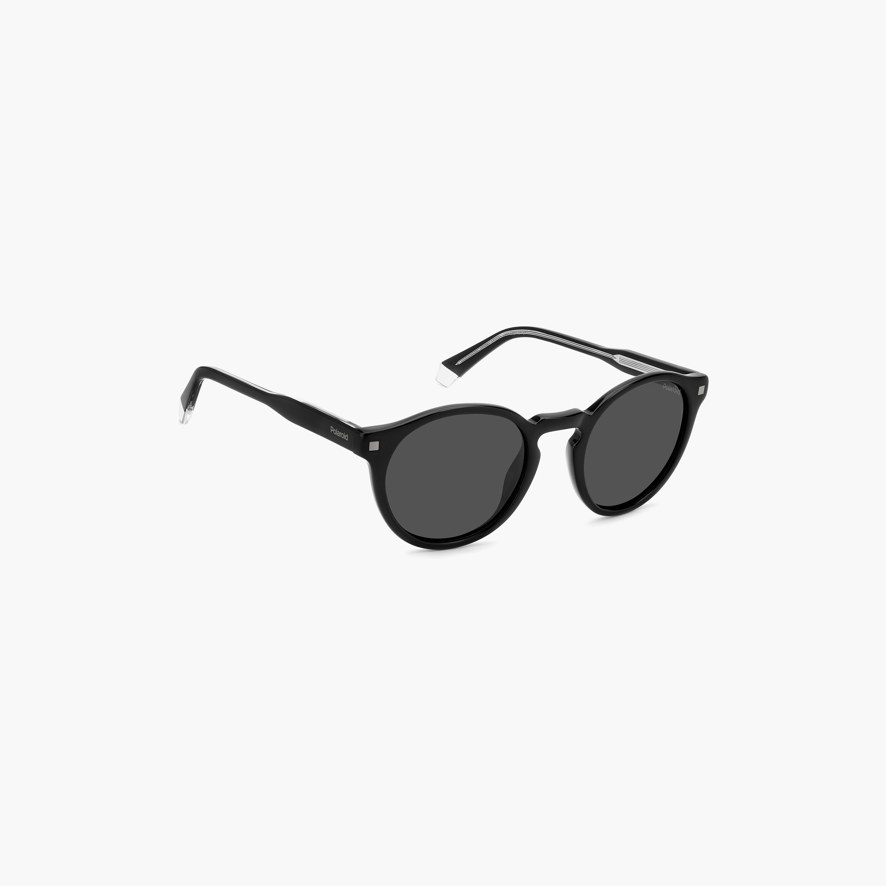 Polaroid Polarized 50 MM Grey Round Sunglasses | 20571180750M9-men-sunglasses-image-3