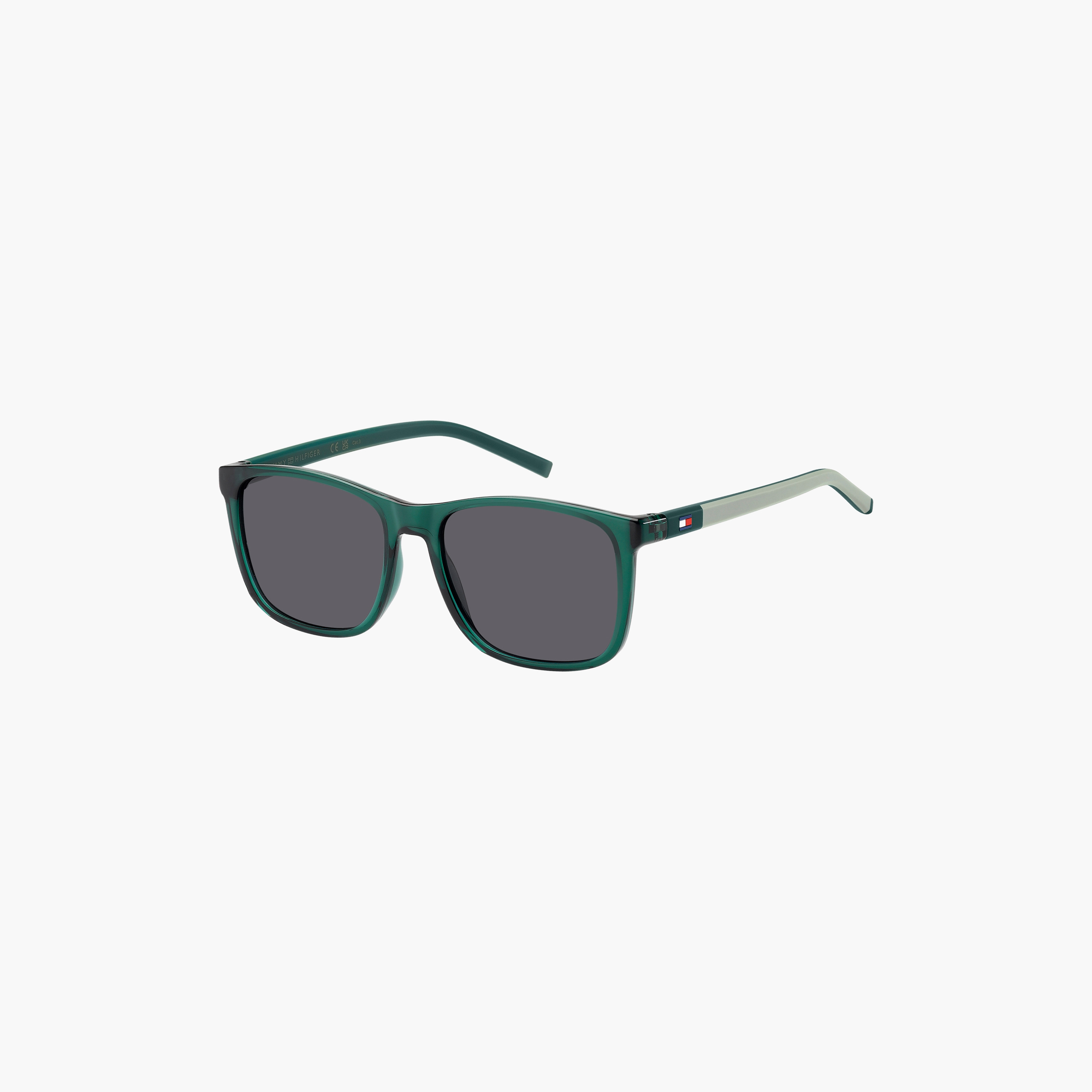 نظارات شمسية مقاس 50 ملم رمادية مربعة الشكل من تومي هيلفيغر | 2071431ED50IR-girls-accessories-sunglasses-image-1