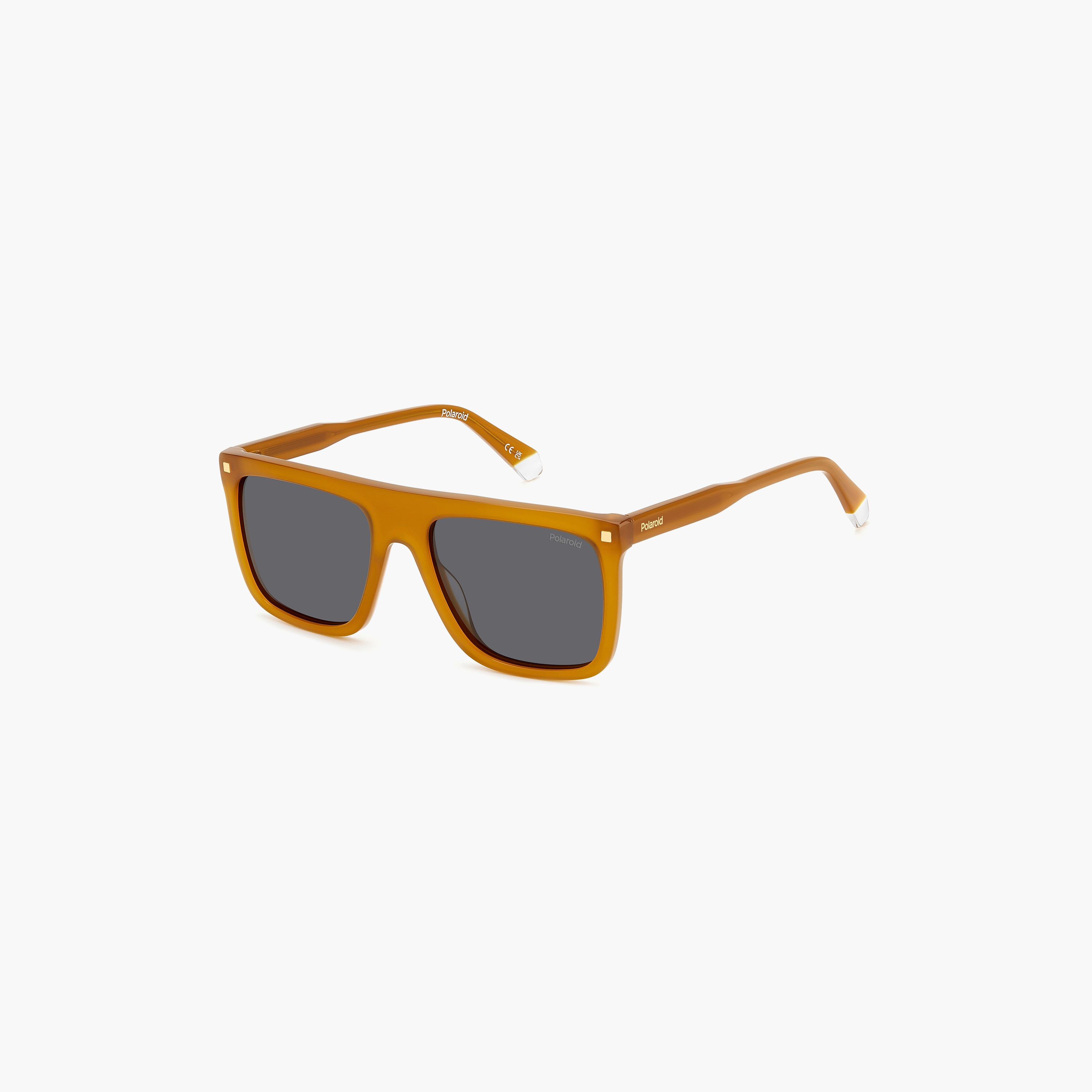 نظارات شمسية مستقطبة مقاس 56 ملم رمادية مربعة الشكل من بولارويد | 20677940G56M9-men-sunglasses-image-1