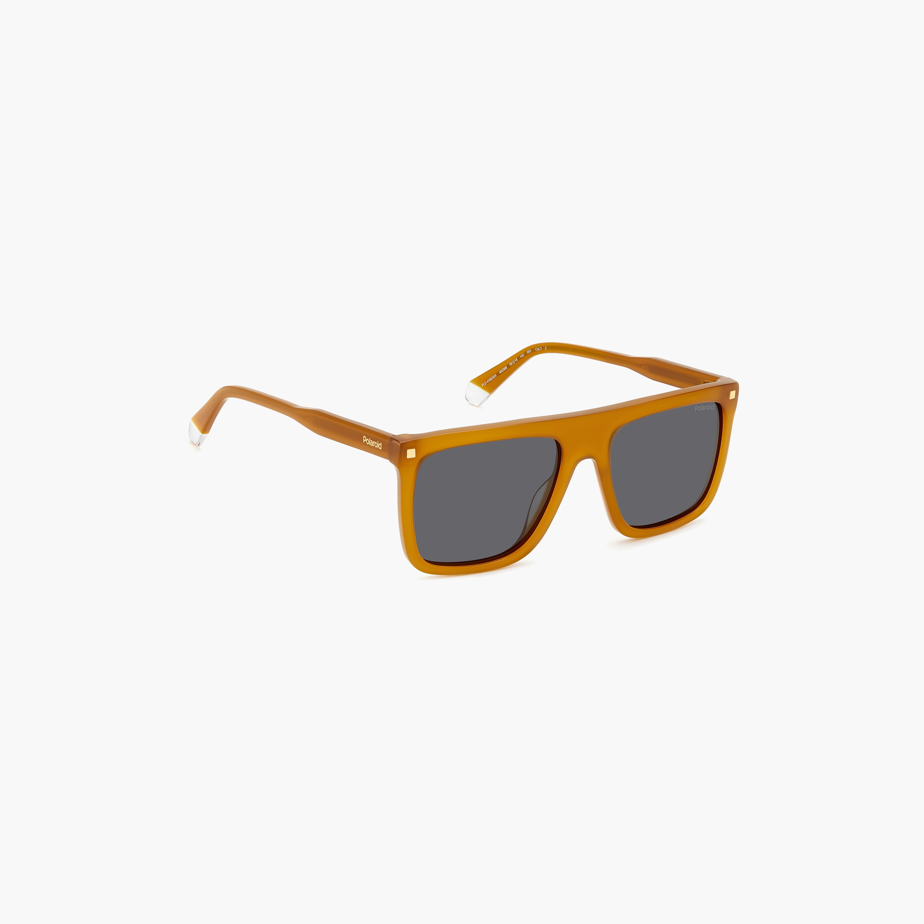 نظارات شمسية مستقطبة مقاس 56 ملم رمادية مربعة الشكل من بولارويد | 20677940G56M9-men-sunglasses-image-3