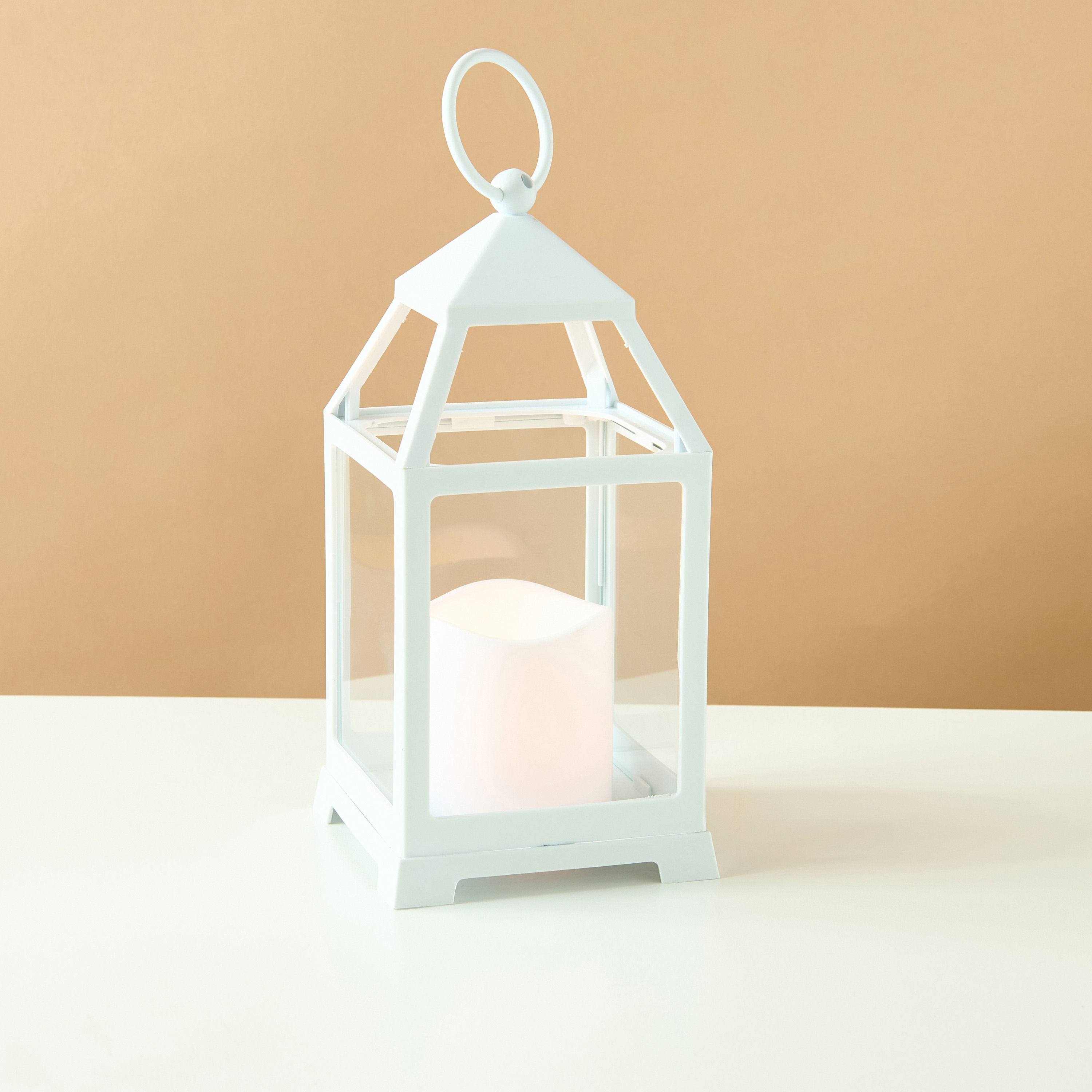 LED Flame Candle with Metal Lantern - 22 cms-household-decor-candleholdersandlanterns-image-2