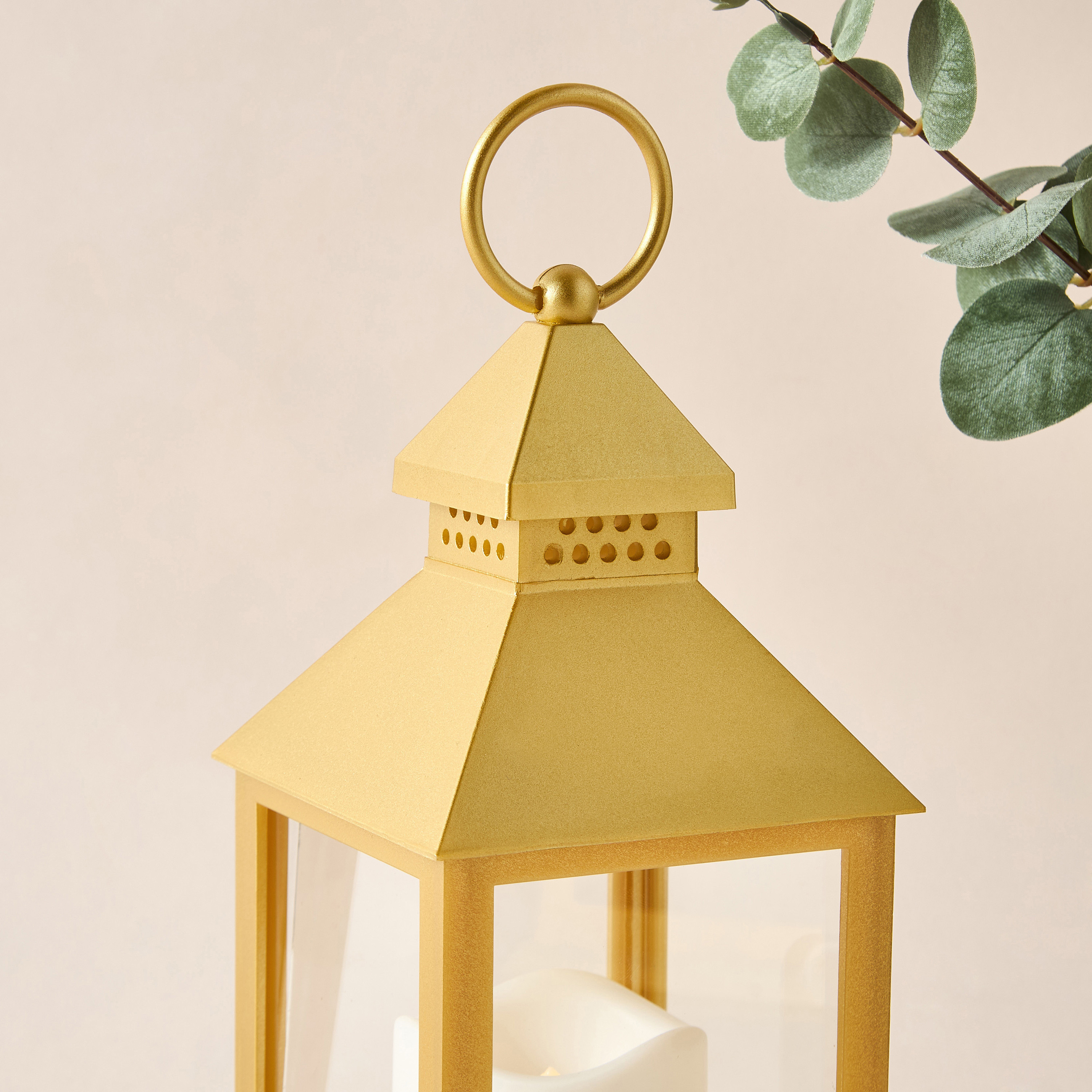 LED Flame Candle with Metal Lantern - 24 cm-household-decor-candleholdersandlanterns-image-3