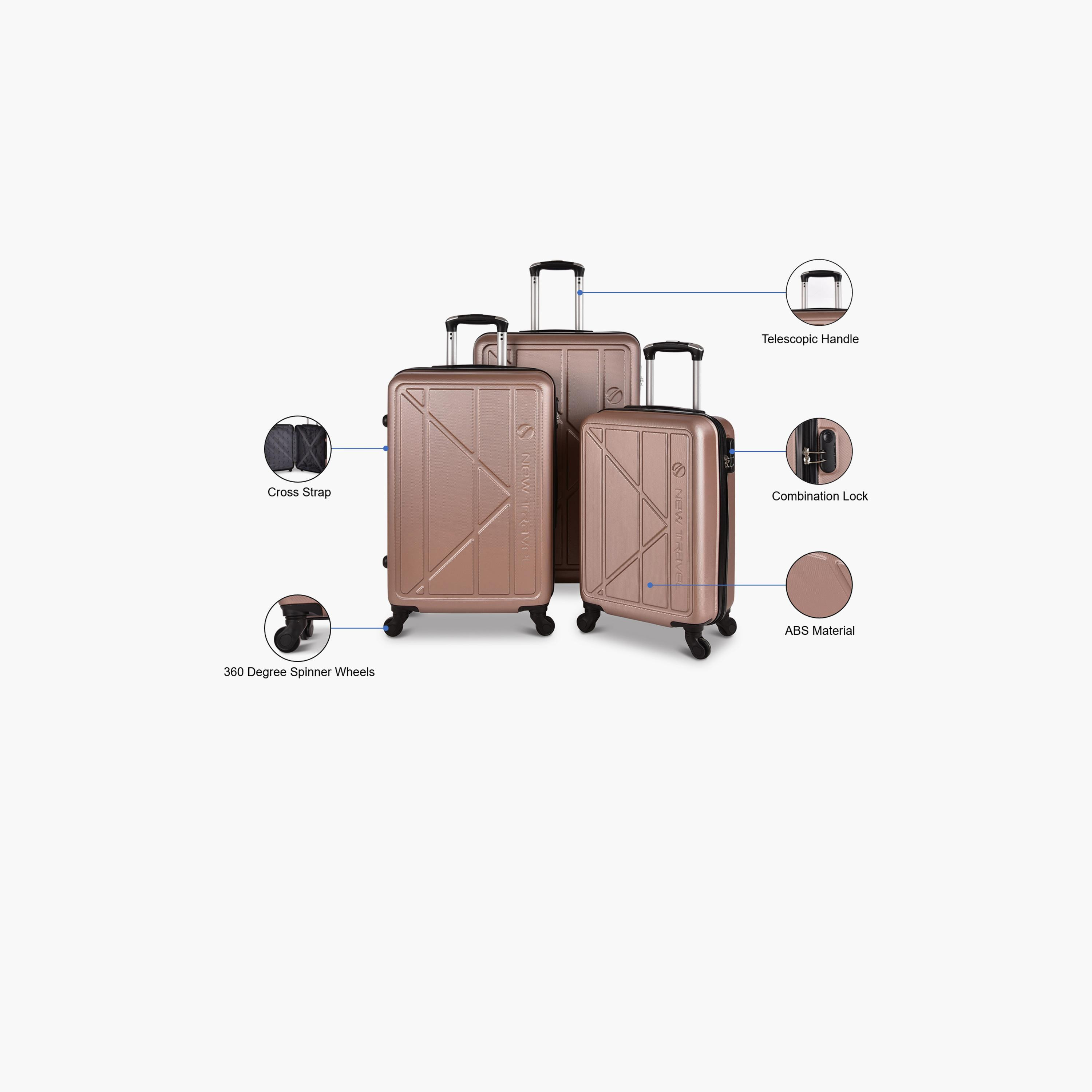 New Travel Set of 3 ABS Hardcase 4-Wheeler Spinner Trolley Bag with Combination Lock | BR909/3P-travel-luggagesandbags-luggage-image-13
