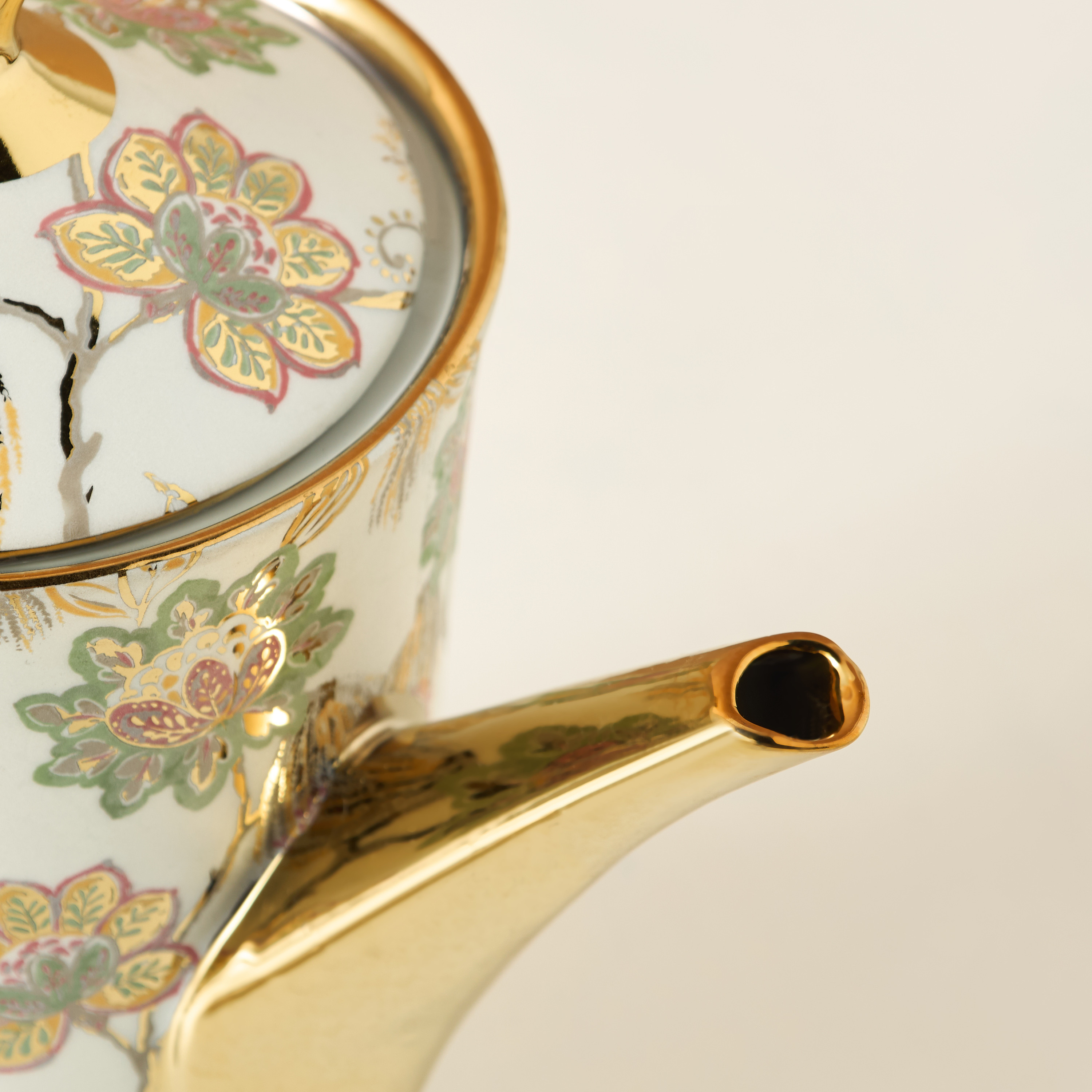 Floral Print 13-Piece Porcelain Tea Set-household-dining-teaandcoffee-teaandcoffeesets-image-5