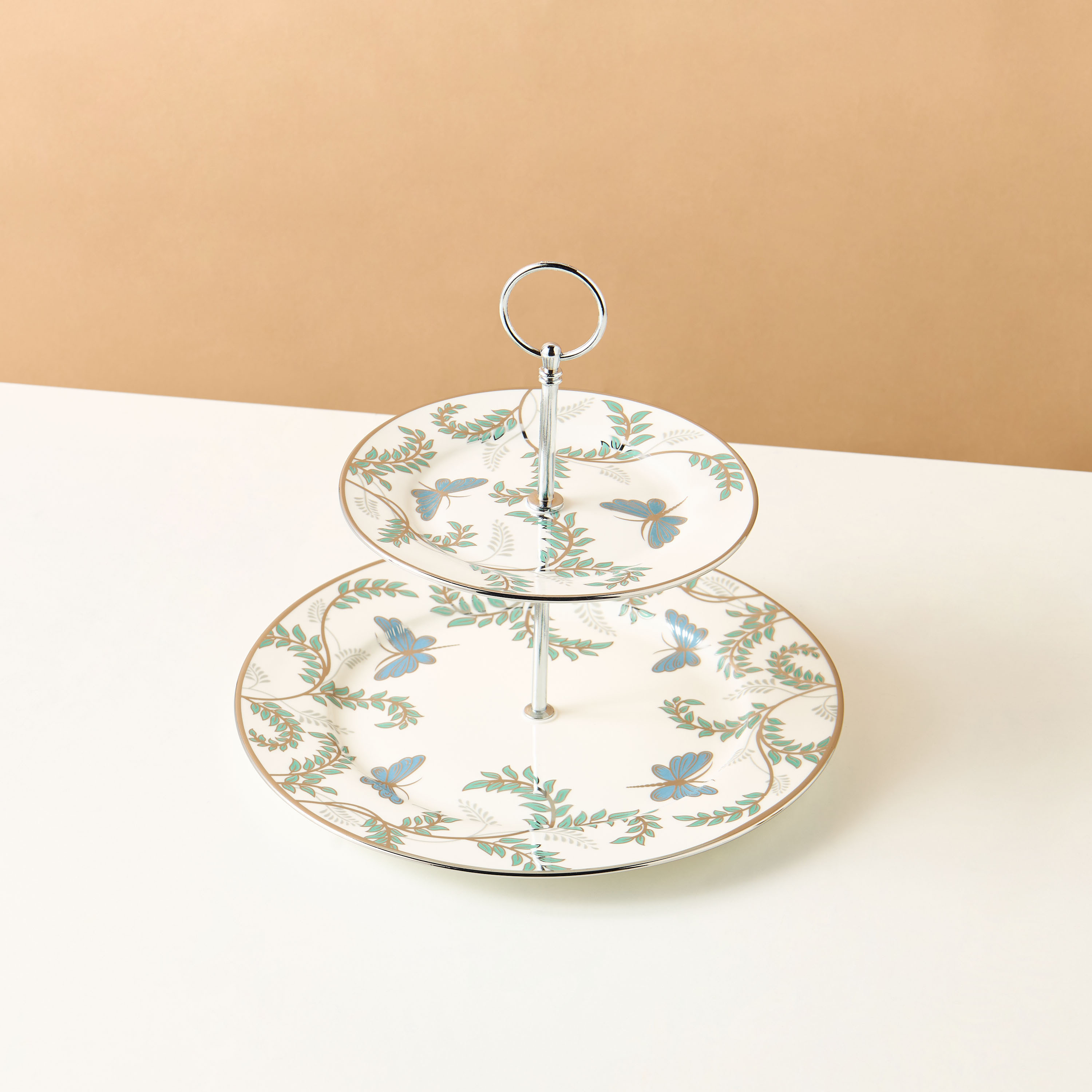Blue Butterfly Ceramic Cake Stand-household-dining-serveware-cakestands-image-3
