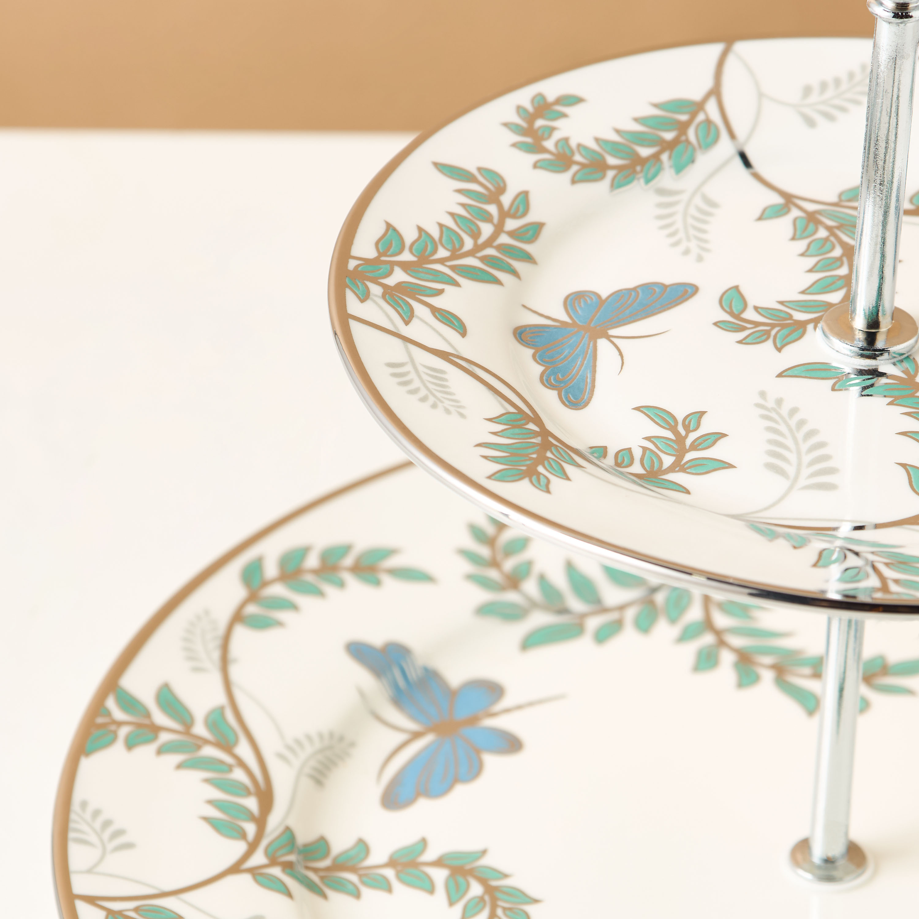 Blue Butterfly Ceramic Cake Stand-household-dining-serveware-cakestands-image-4