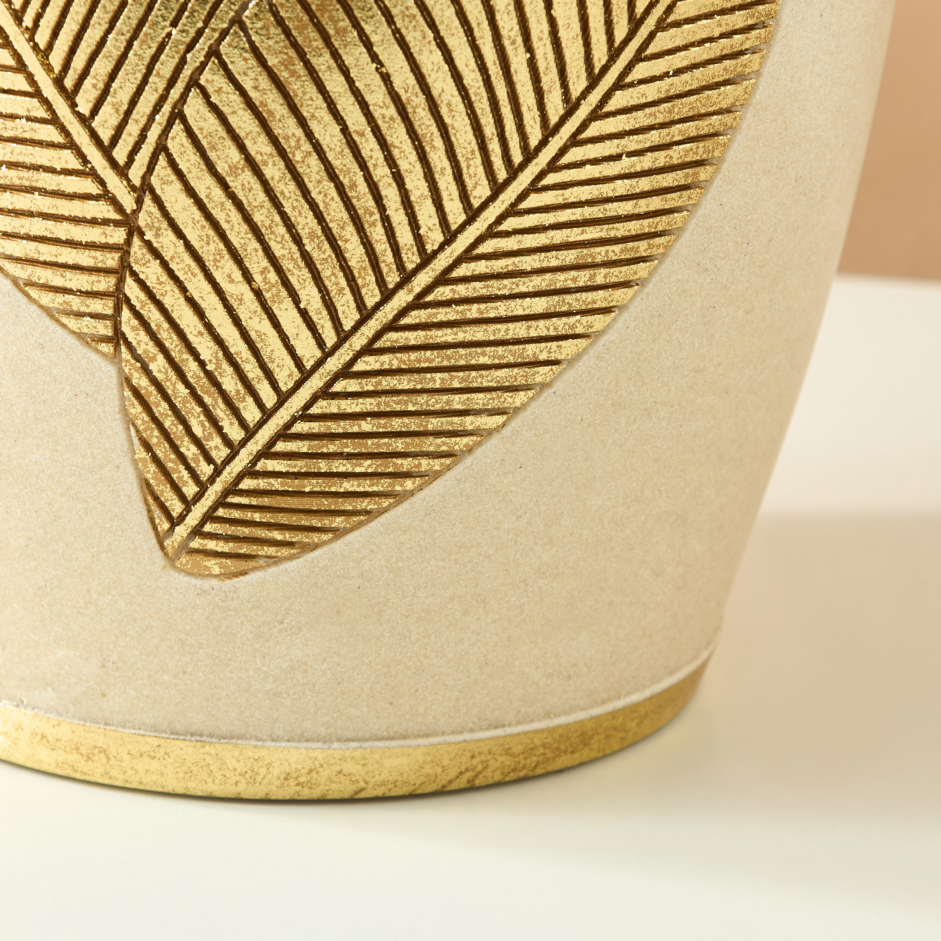 Golden Leaf Embossed Waste Bin-household-bathandlaundry-wastebinsandaccessories-image-4