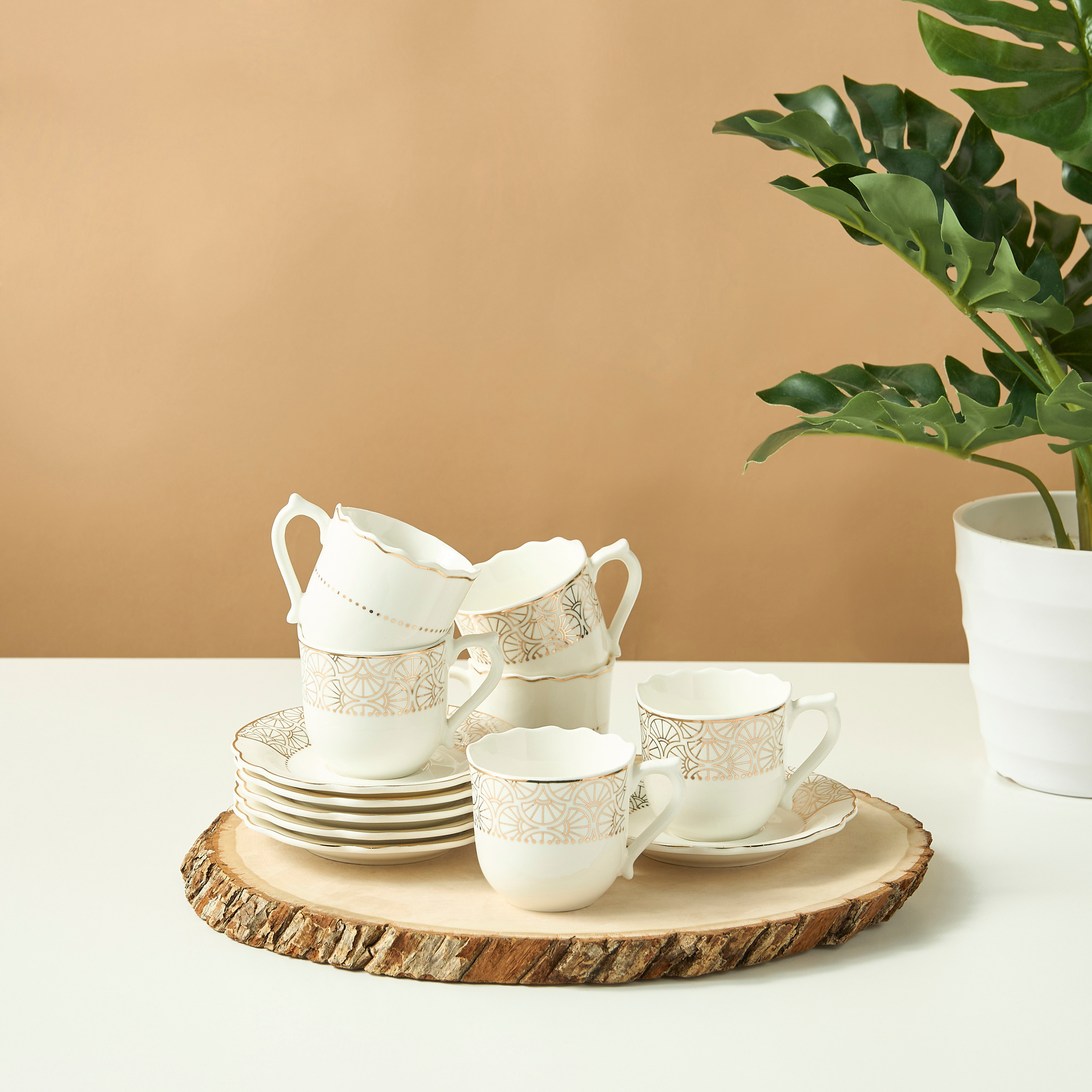 طقم فناجين وصحون سيراميك 12 قطعة من سيرين-household-dining-teaandcoffee-teaandcoffeesets-image-1