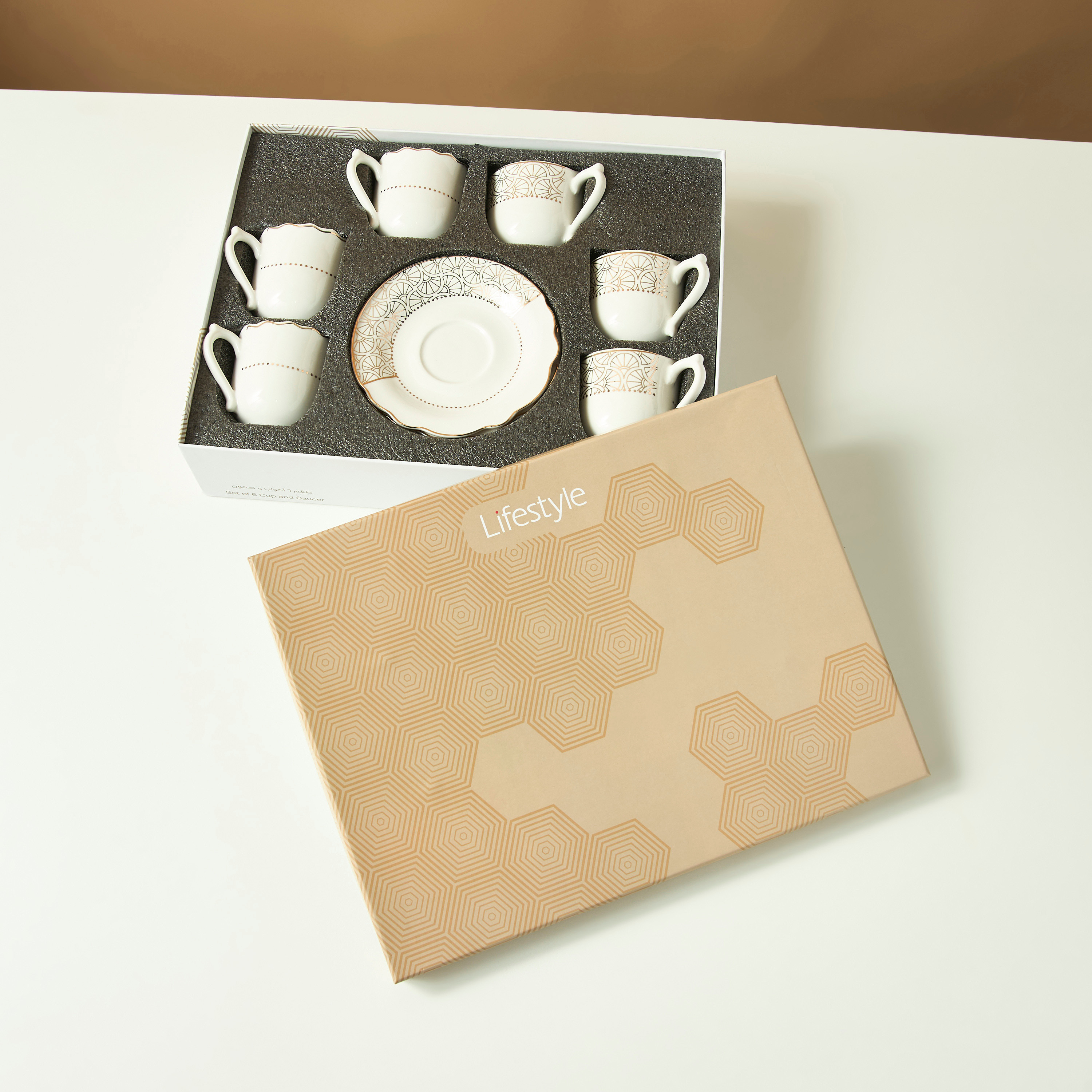 طقم فناجين وصحون سيراميك 12 قطعة من سيرين-household-dining-teaandcoffee-teaandcoffeesets-image-5