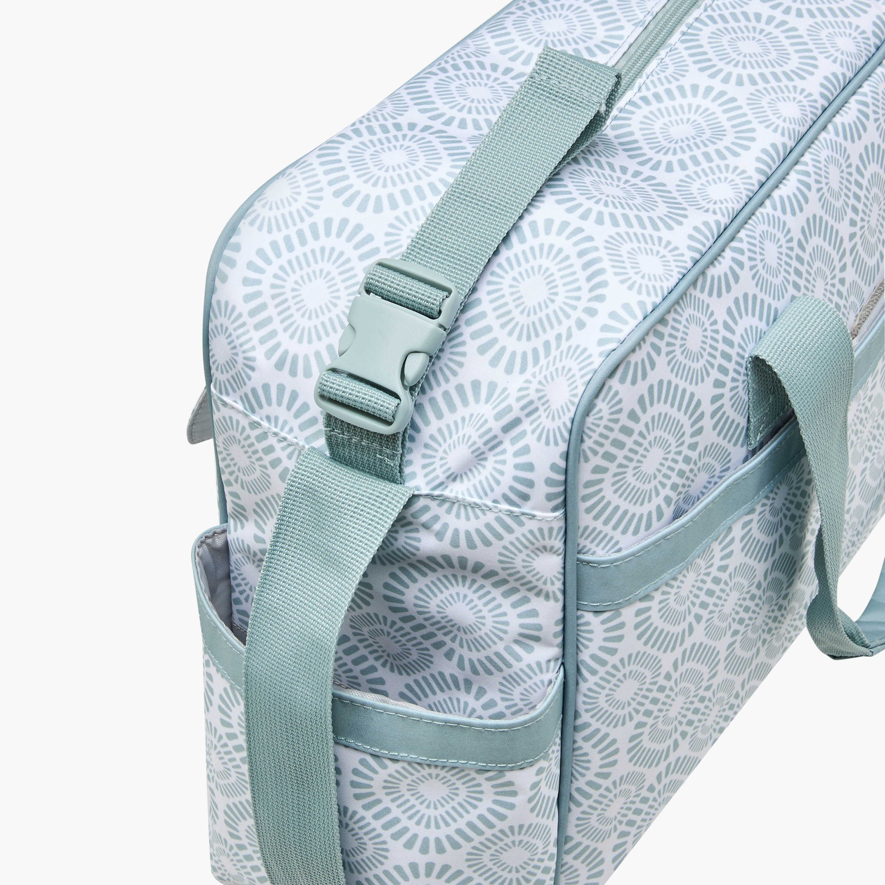 Juniors Printed Diaper Bag with Adjustable Strap and Zip Closure-baby-diapering-diaperbags-image-10
