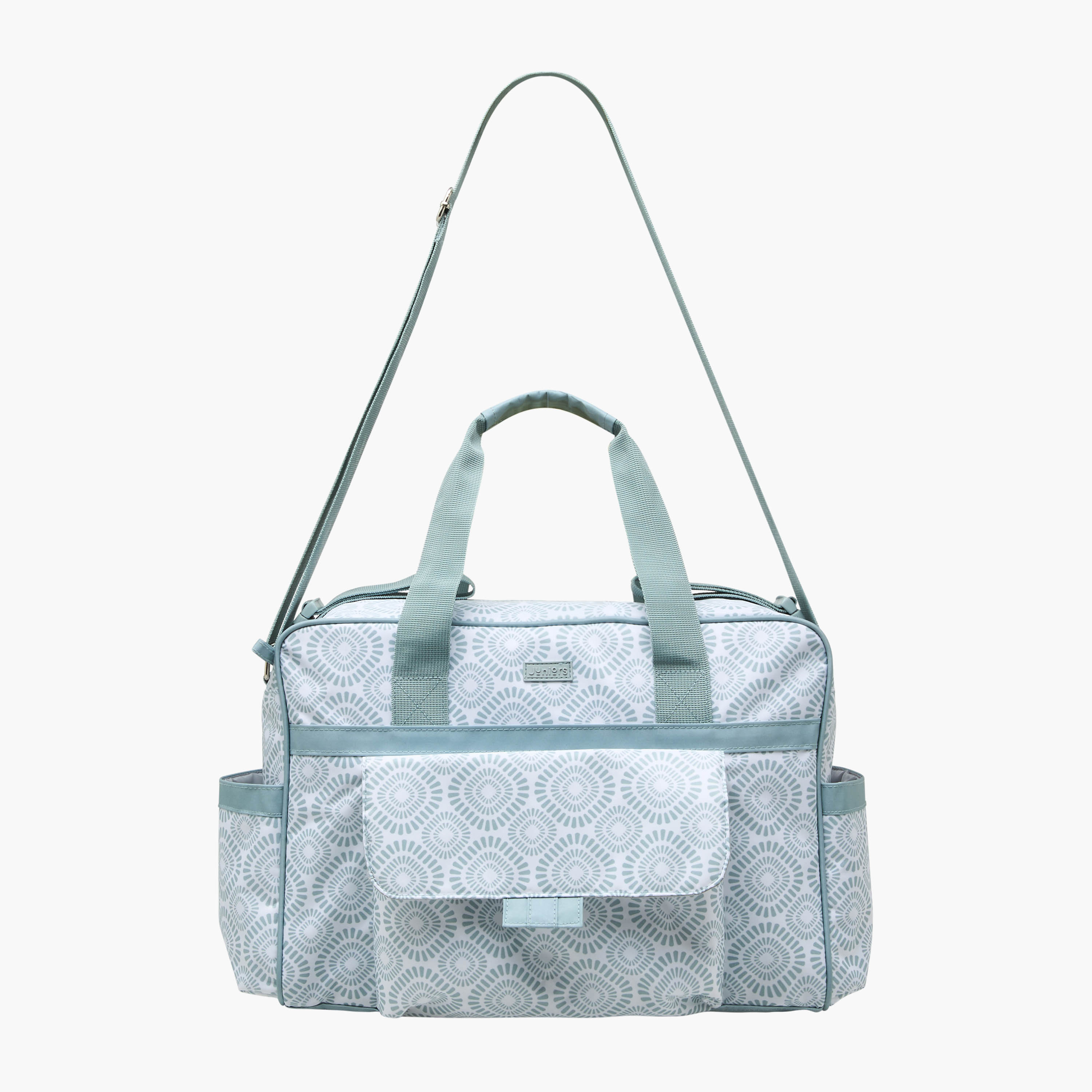 Juniors Printed Diaper Bag with Adjustable Strap and Zip Closure-baby-diapering-diaperbags-image-2