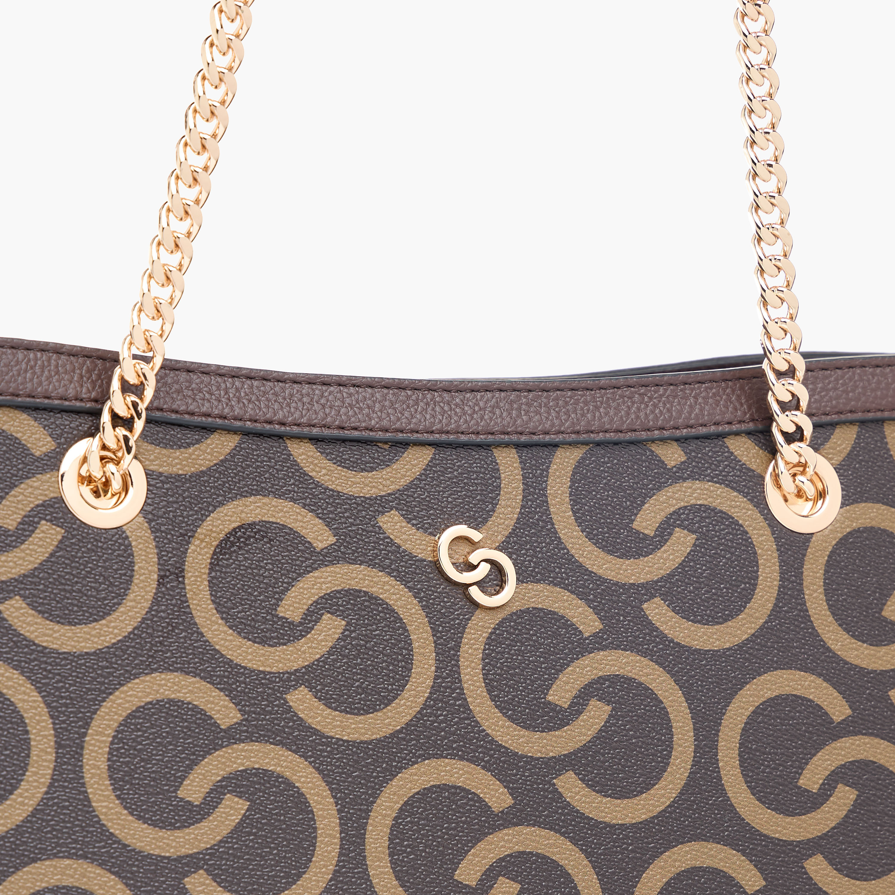 Celeste Monogram Print Tote Bag with Handles and Zip Closure-women-bagsandwallets-handbags-image-4
