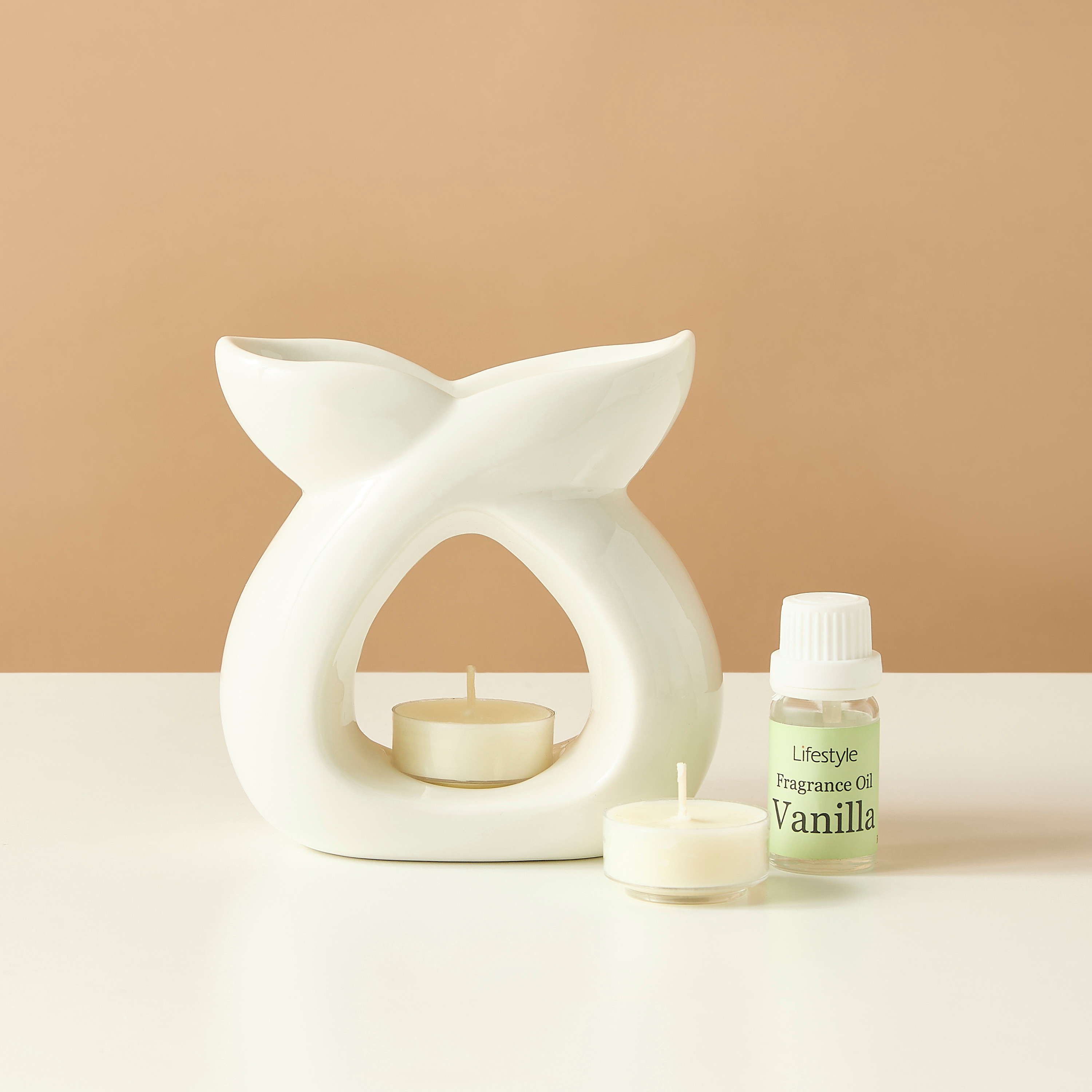 مجموعة هدايا مبخرة زيت سيراميك مع شمعة صغيرة وزيت عطري-household-homefragrance-fragrancegiftset-image-3