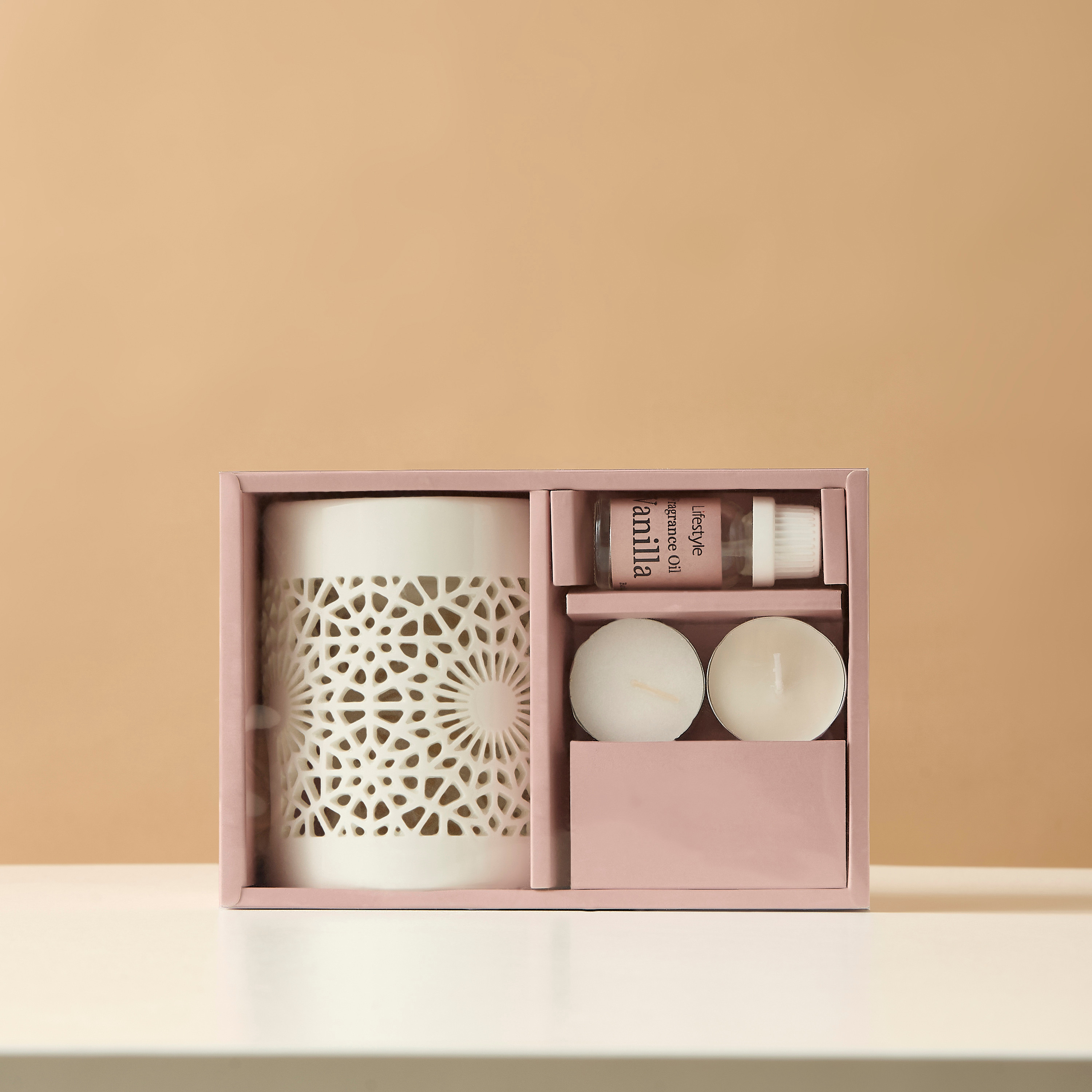 Ceramic Oil Burner with Tealight Candle and Fragrance Oil Gift Set-household-homefragrance-fragrancegiftset-image-8