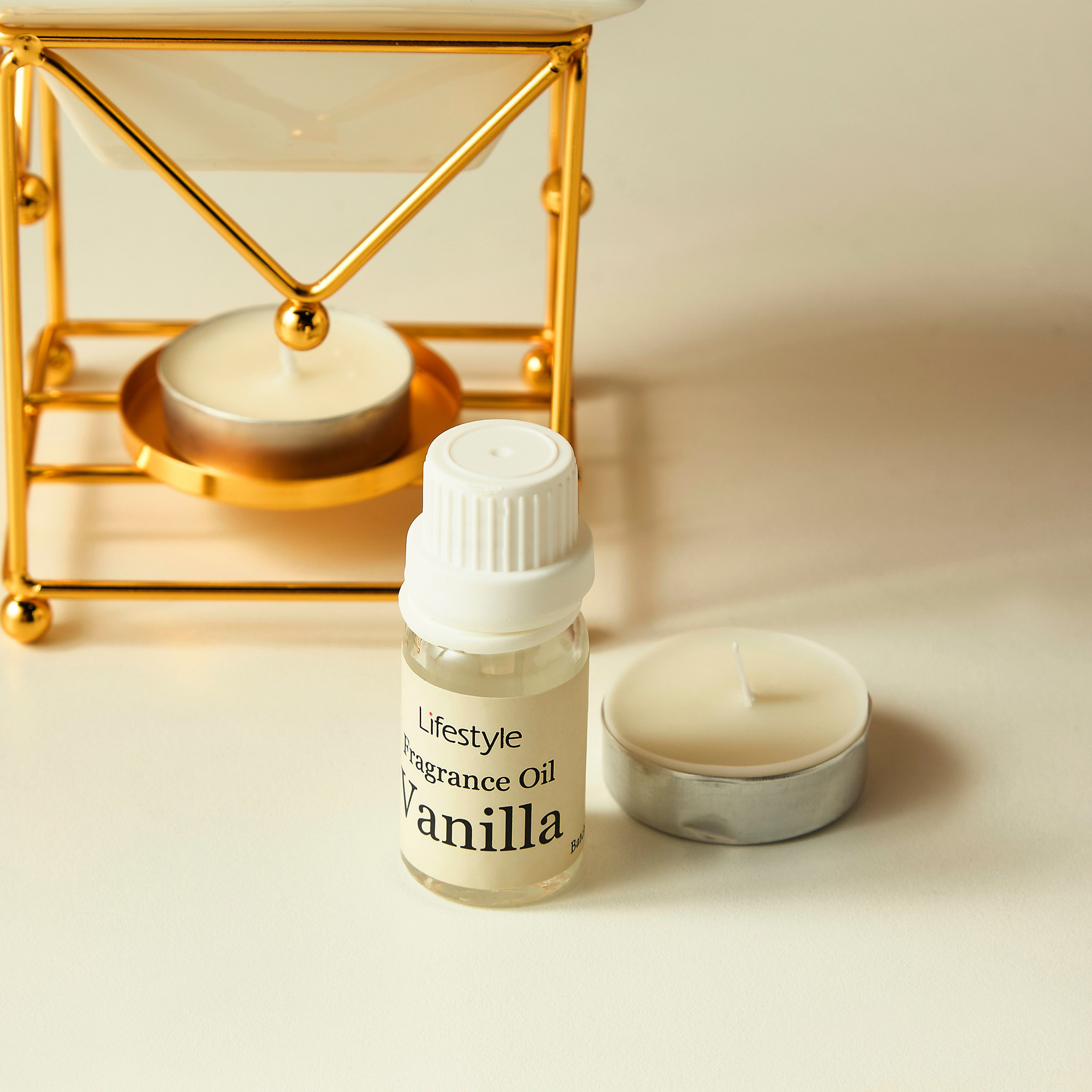 Metal Oil Burner with Tealight Candle and Fragrance Oil Gift Set-household-homefragrance-fragrancegiftset-image-6
