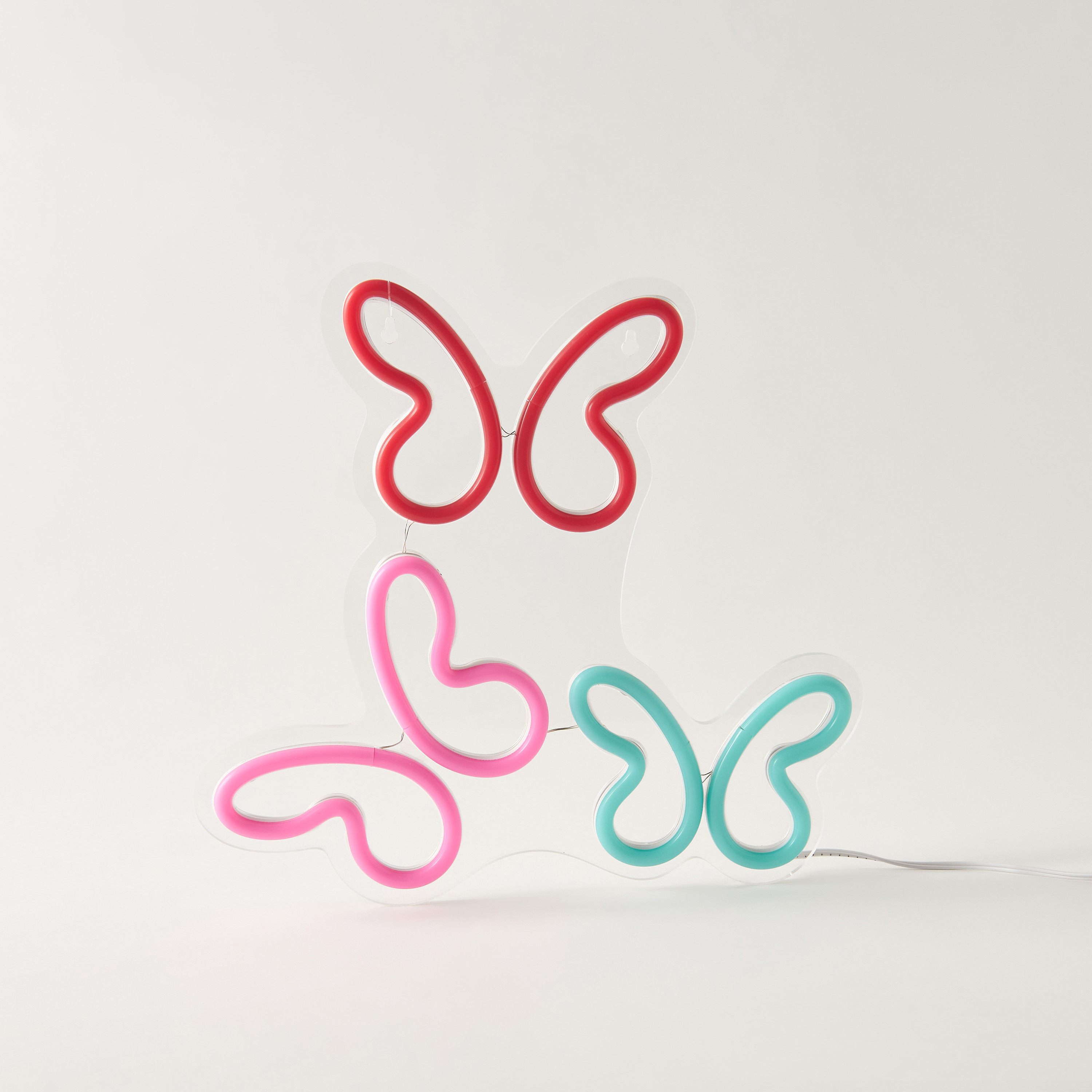 Decorative Butterfly Wall Neon Light with USB Cable - 25x2x24 cms-household-lighting-decorativelighting-noveltylights-image-1