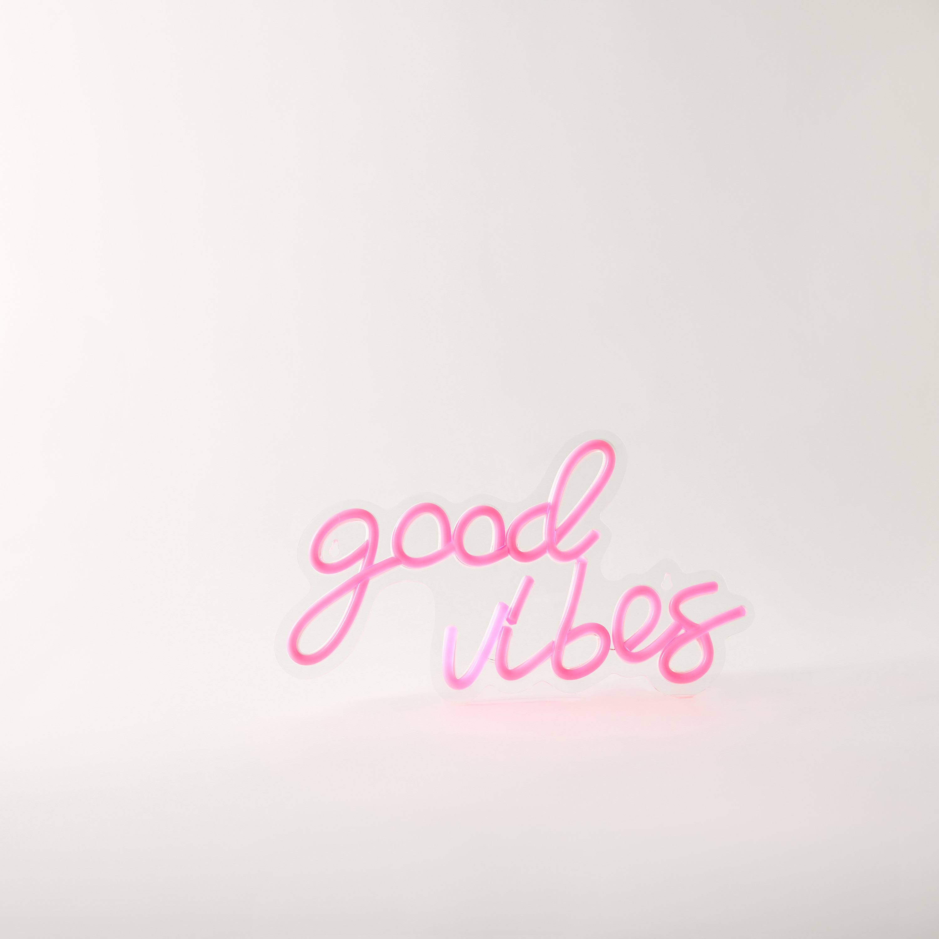 Good Vibes Neon Light with USB Cable - 31x19x2 cms-household-lighting-decorativelighting-noveltylights-image-1