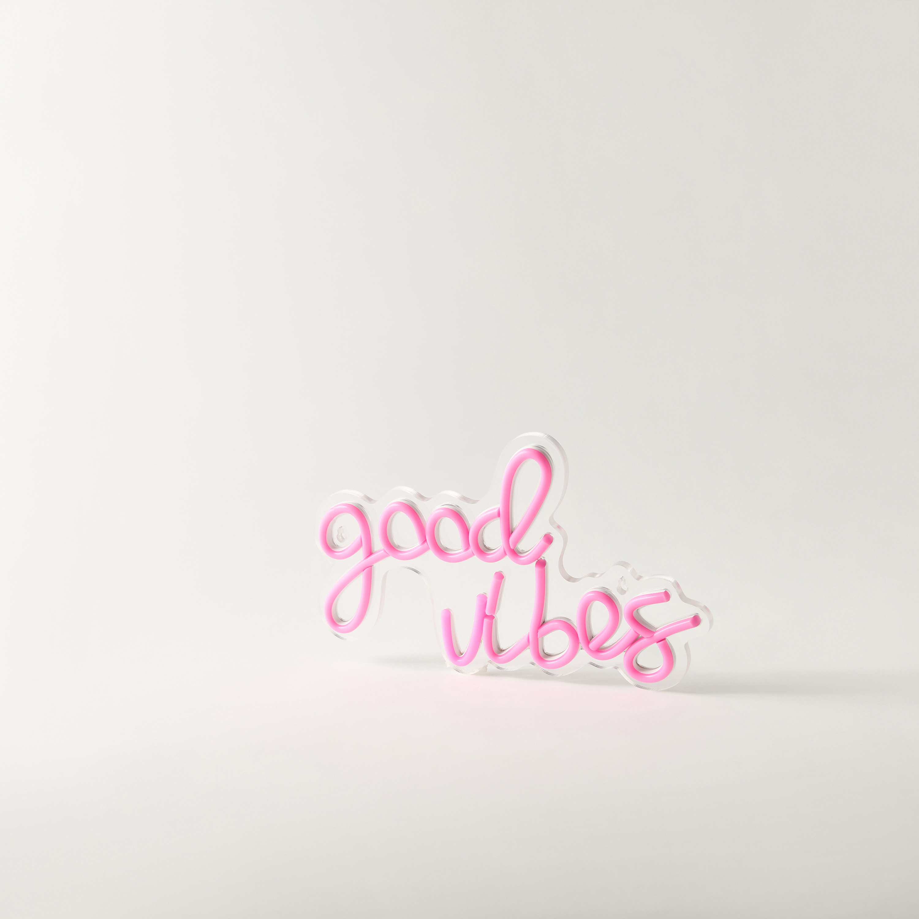 Good Vibes Neon Light with USB Cable - 31x19x2 cms-household-lighting-decorativelighting-noveltylights-image-3