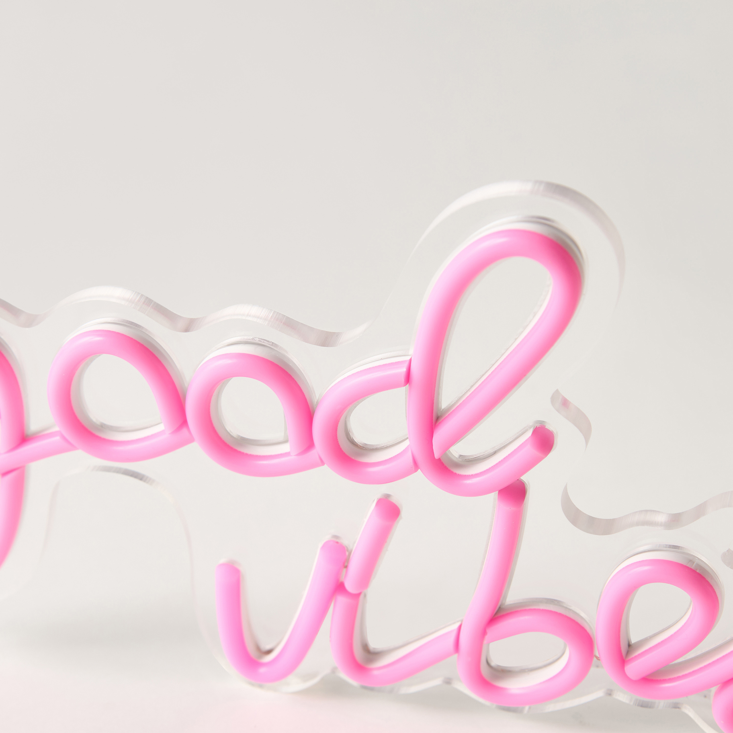 Good Vibes Neon Light with USB Cable - 31x19x2 cms-household-lighting-decorativelighting-noveltylights-image-4