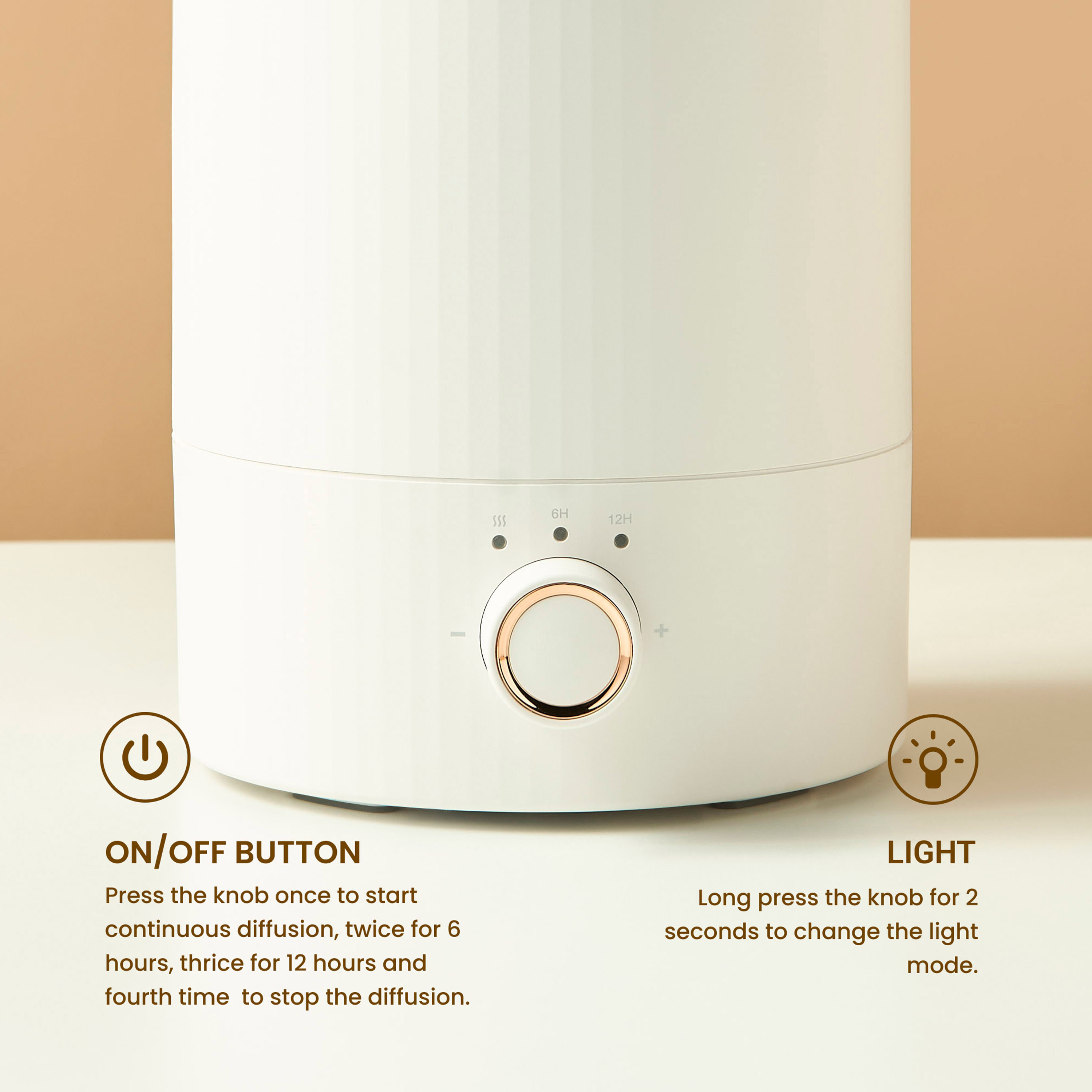 Ribbed Snowy Electrical Diffuser - 2 L-household-homefragrance-airrevitalisersandhumidifiers-image-4