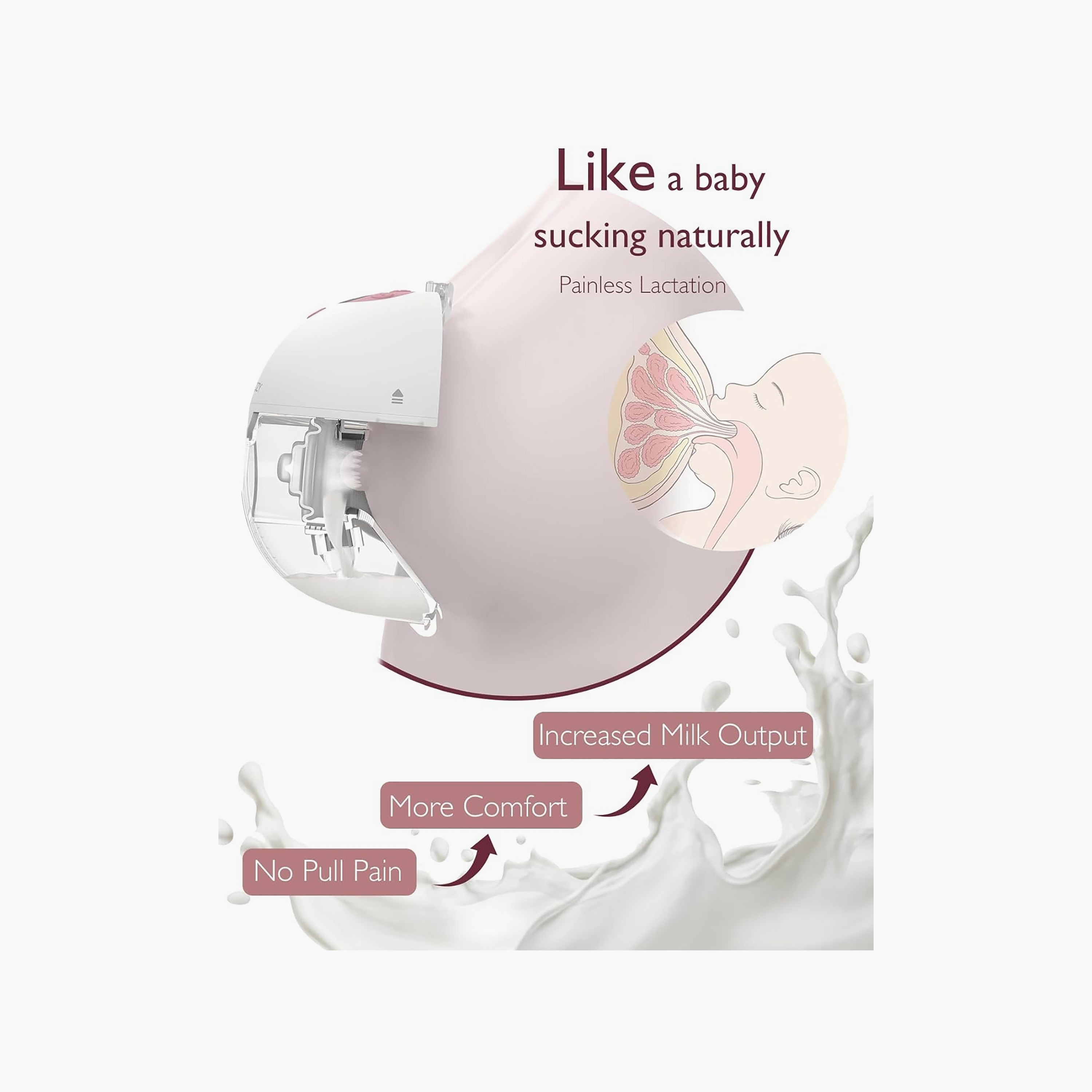 Momcozy M5 Double Wearable Breast Pump - White-baby-feeding-breastfeedingandcare-image-2