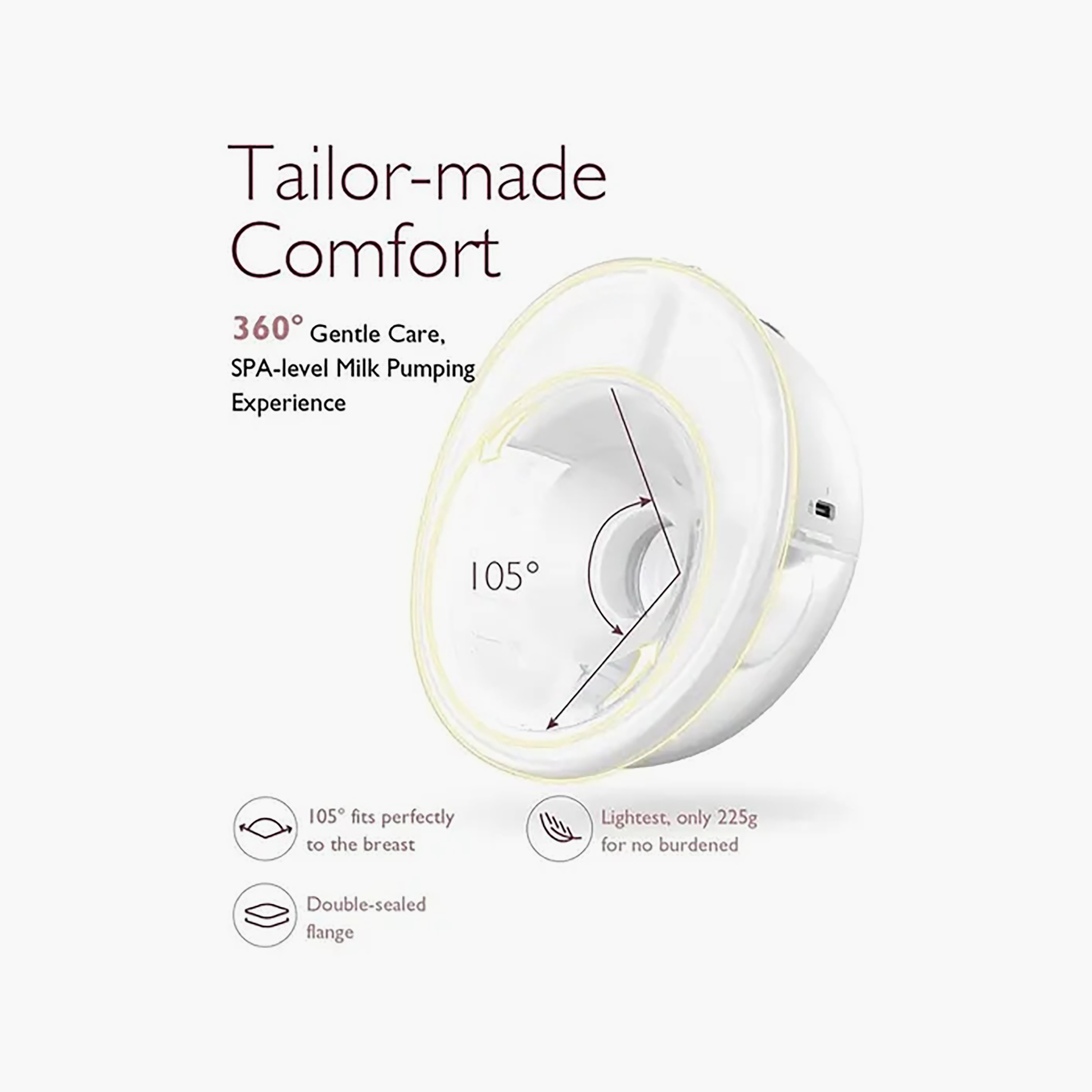 Momcozy M5 Double Wearable Breast Pump - White-baby-feeding-breastfeedingandcare-image-7