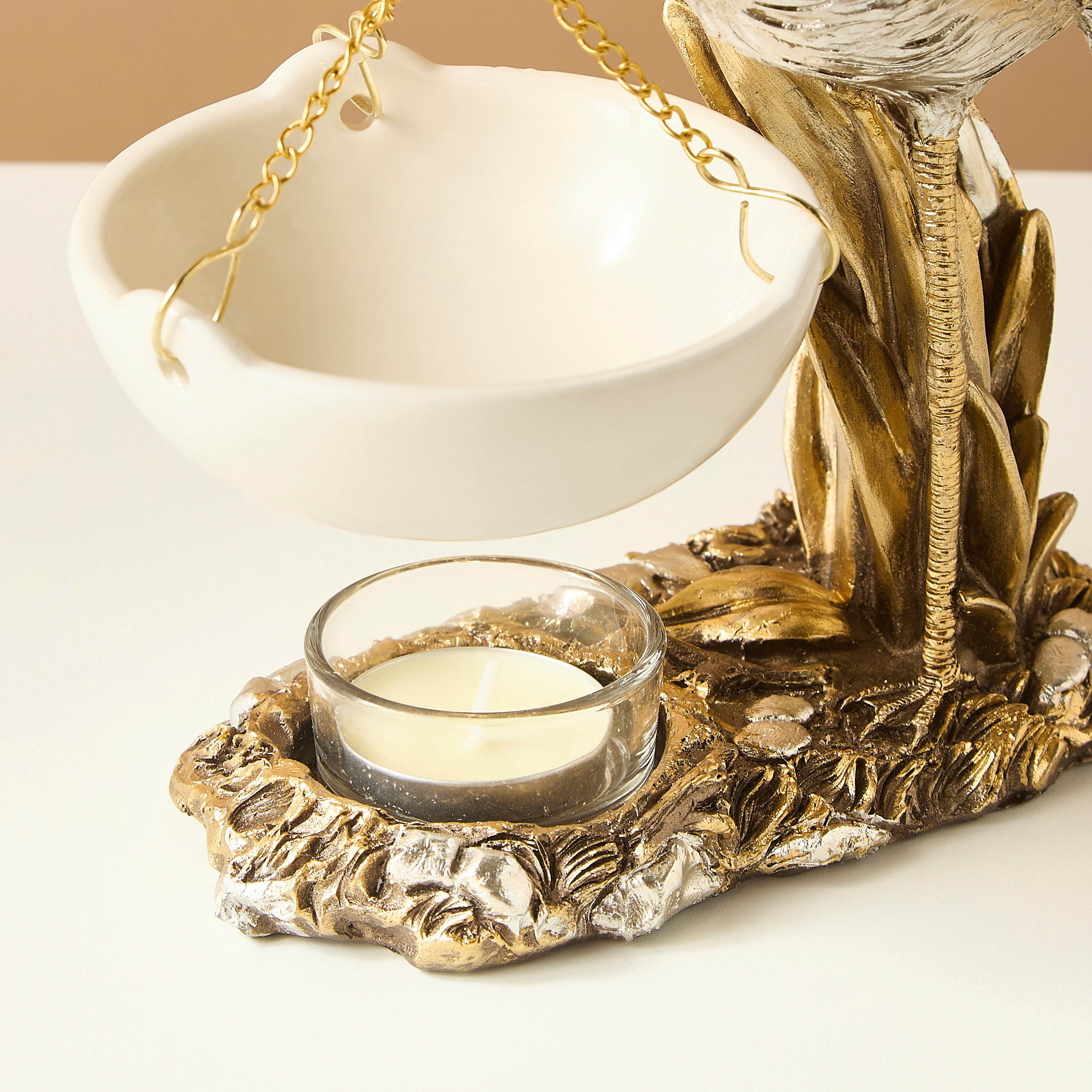 Crane Accent Ceramic Oil Burner - 15x8x20 cm-household-homefragrance-burners-image-5