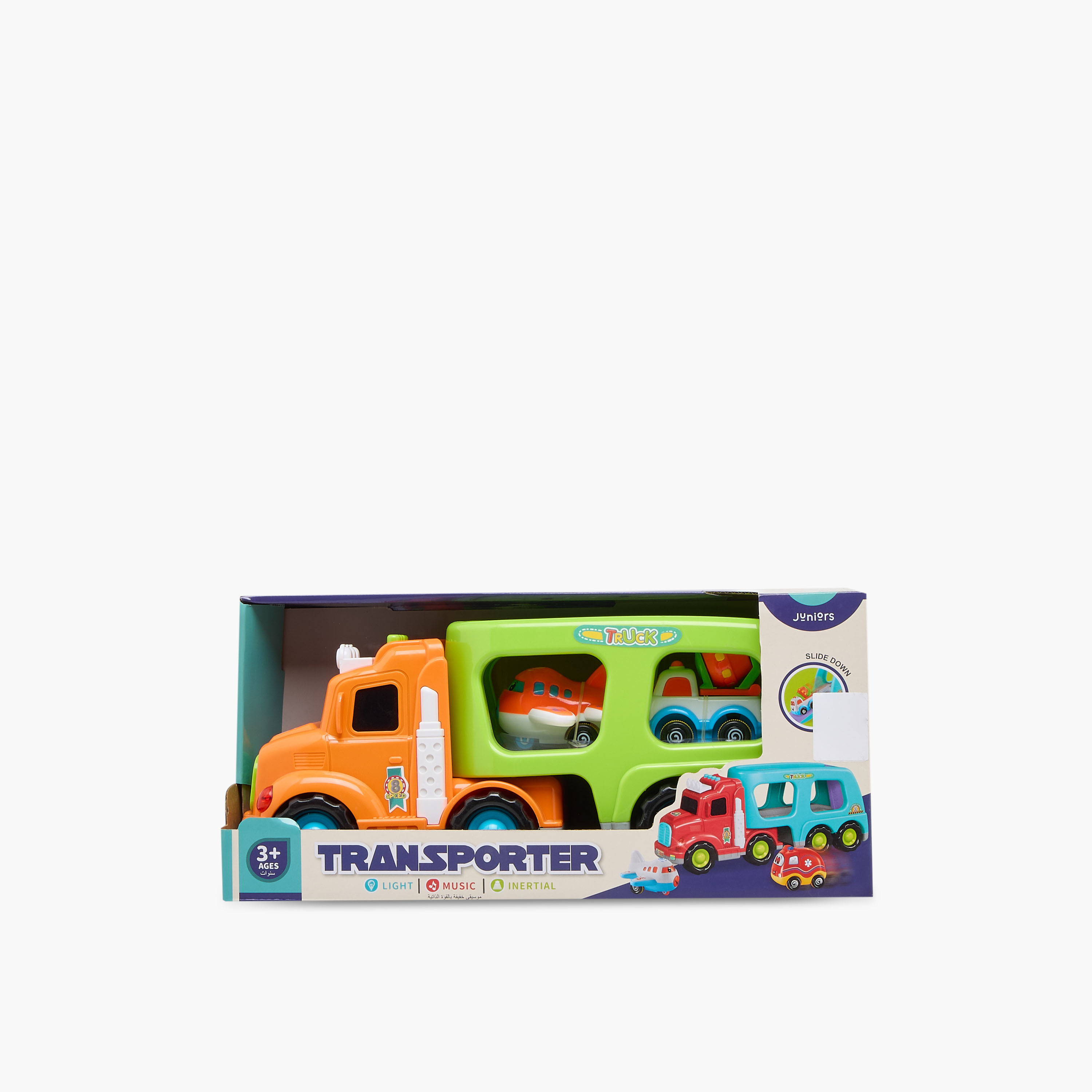 مجموعة لعب سيارات ترانسبورتر الموسيقية الخفيفة من جونيورز-toys-playvehicles-cars-image-2